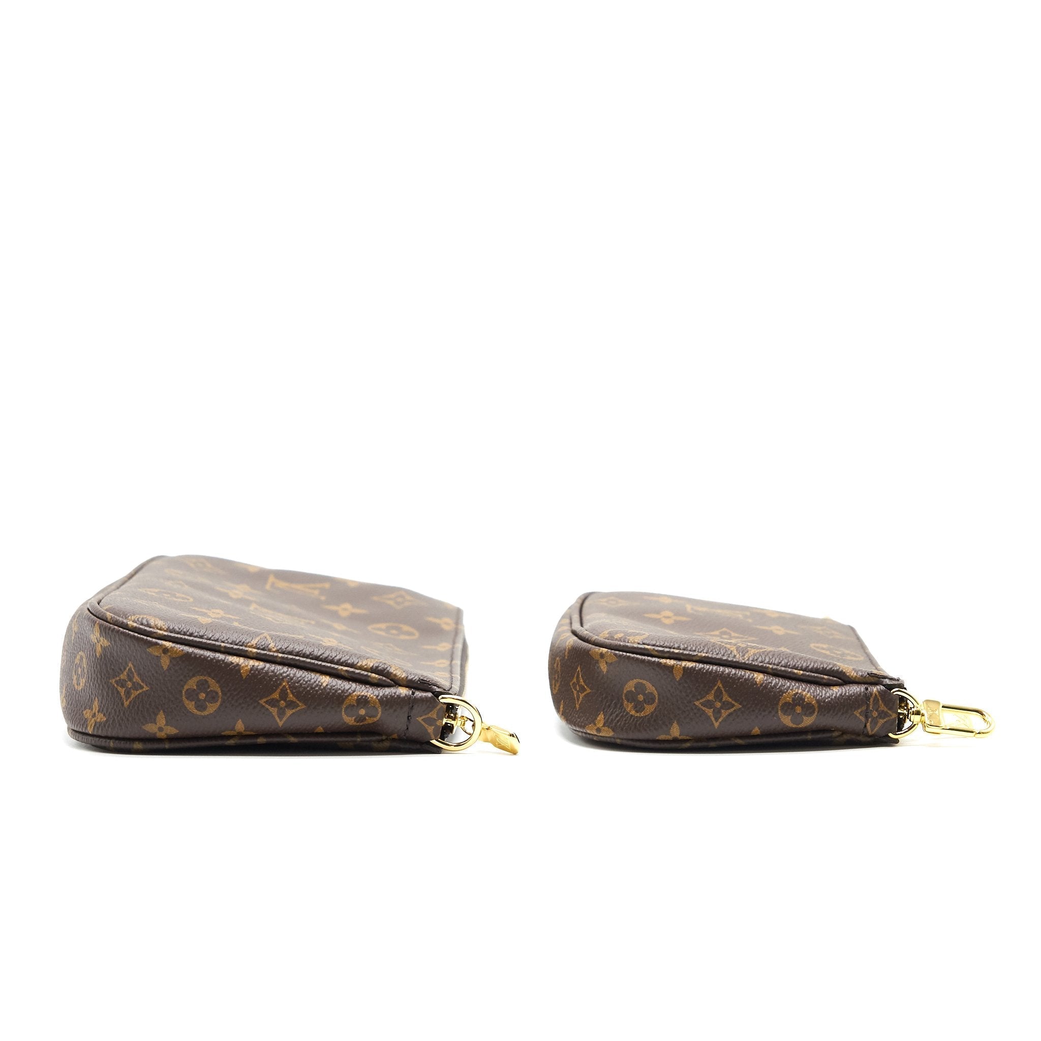 LOUIS VUITTON MULTI POCHETTE ACCESSORIES MONOGRAM KHAKI STRAP