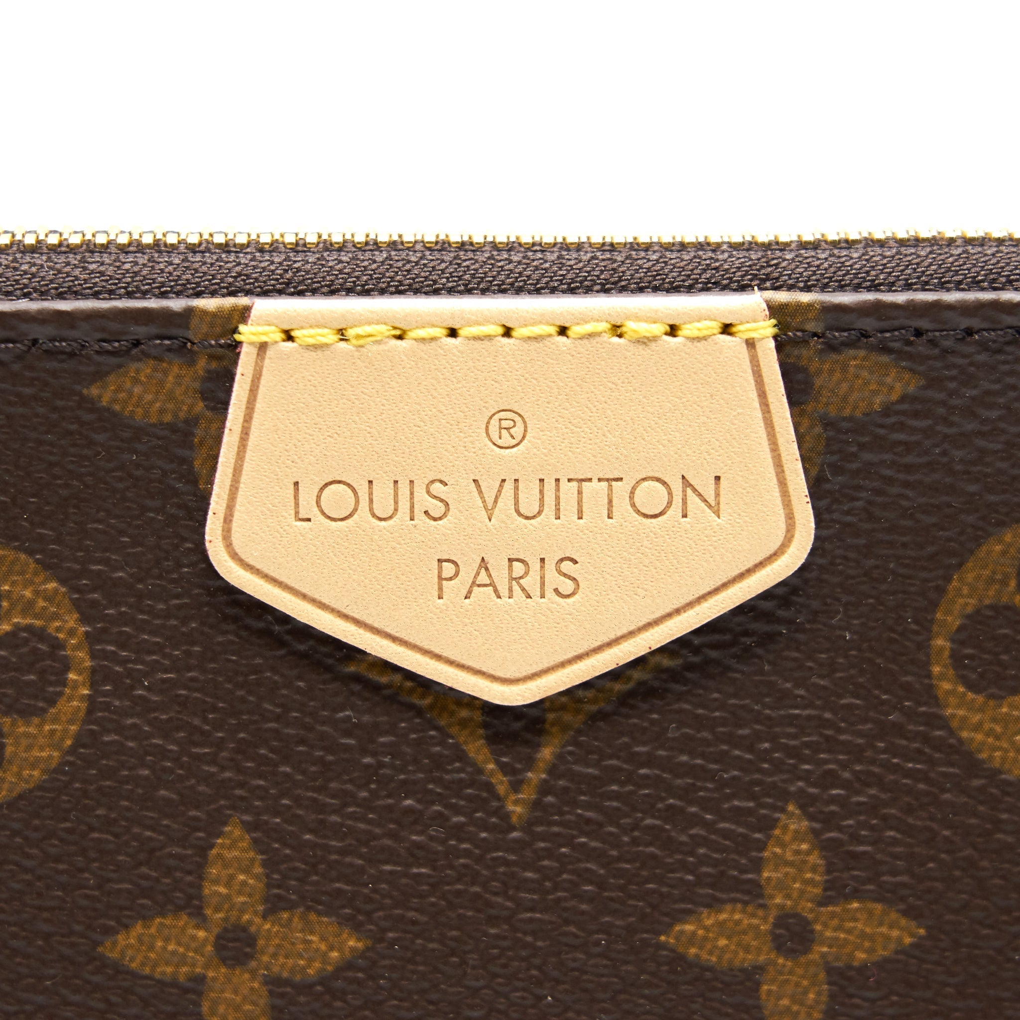 LOUIS VUITTON MULTI POCHETTE MONOGRAM ACCESSORIES KHAKI STRAP