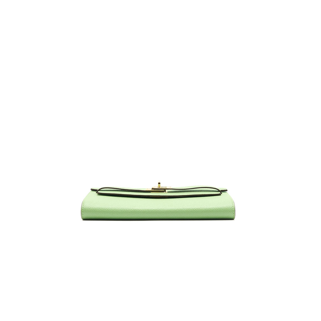 HERMES KELLY TO GO VERT CRIQUET GHW