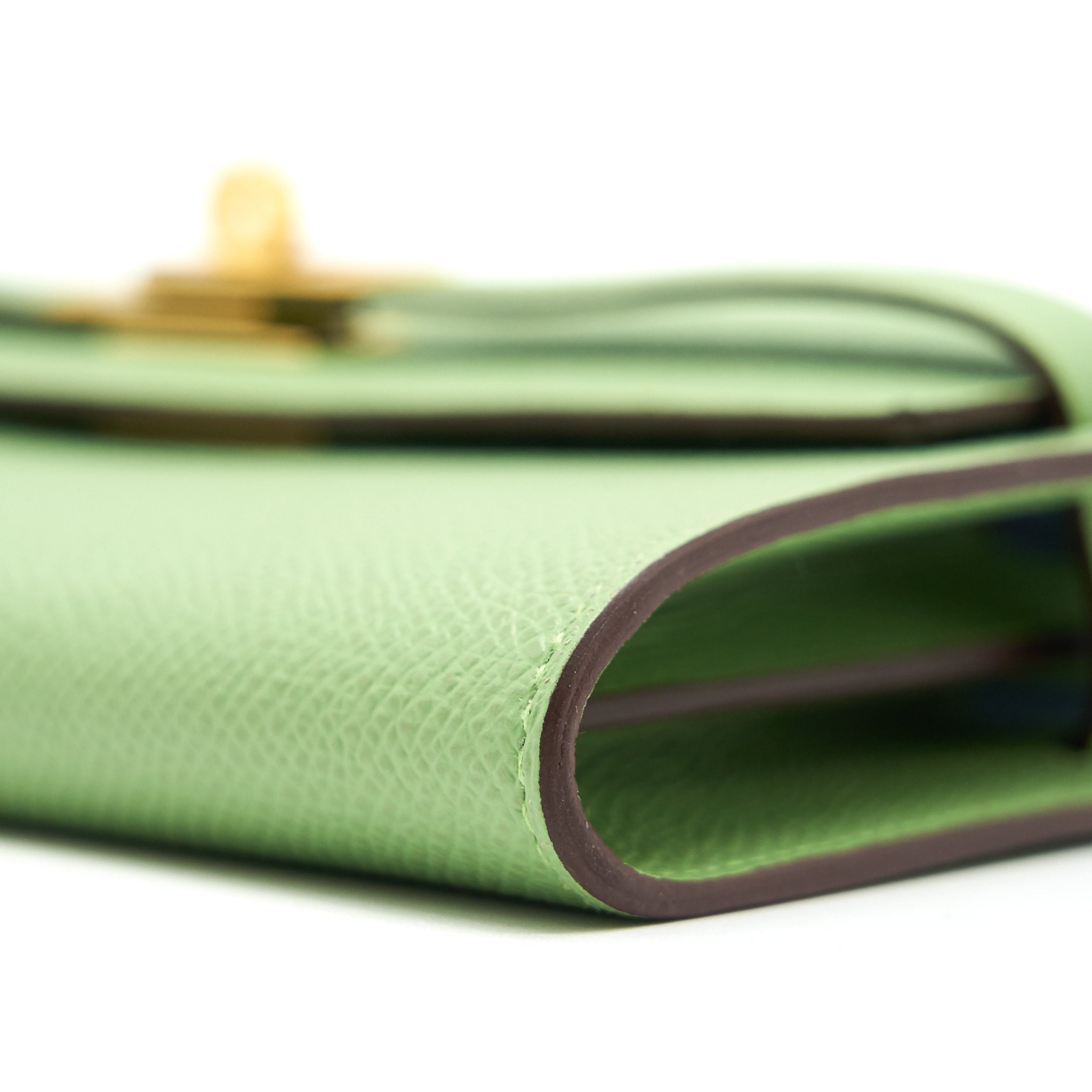 HERMES KELLY TO GO VERT CRIQUET GHW