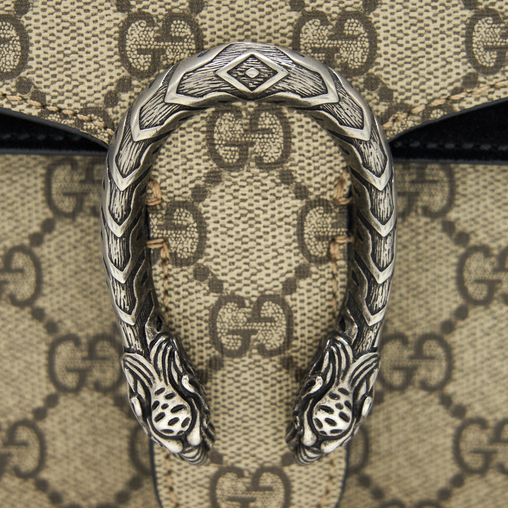 GUCCI DIONYSUS GG SUPREME MINI BAG BLACK