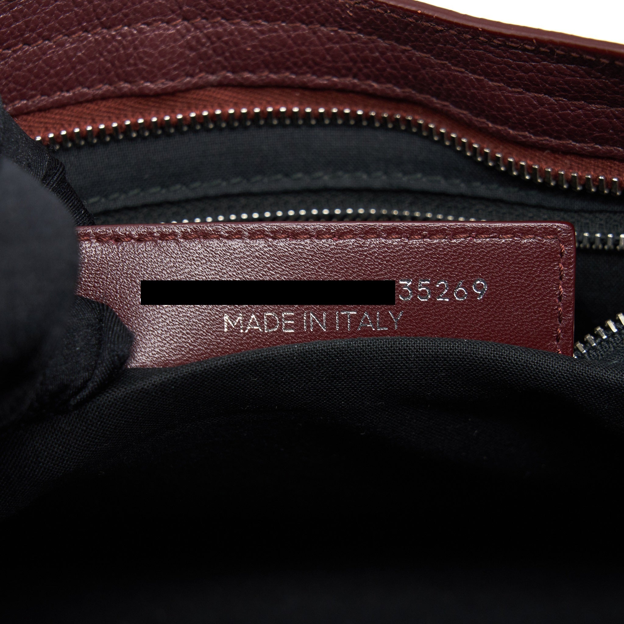 BALENCIAGA SMALL CITY EDGE BURGUNDY SHW