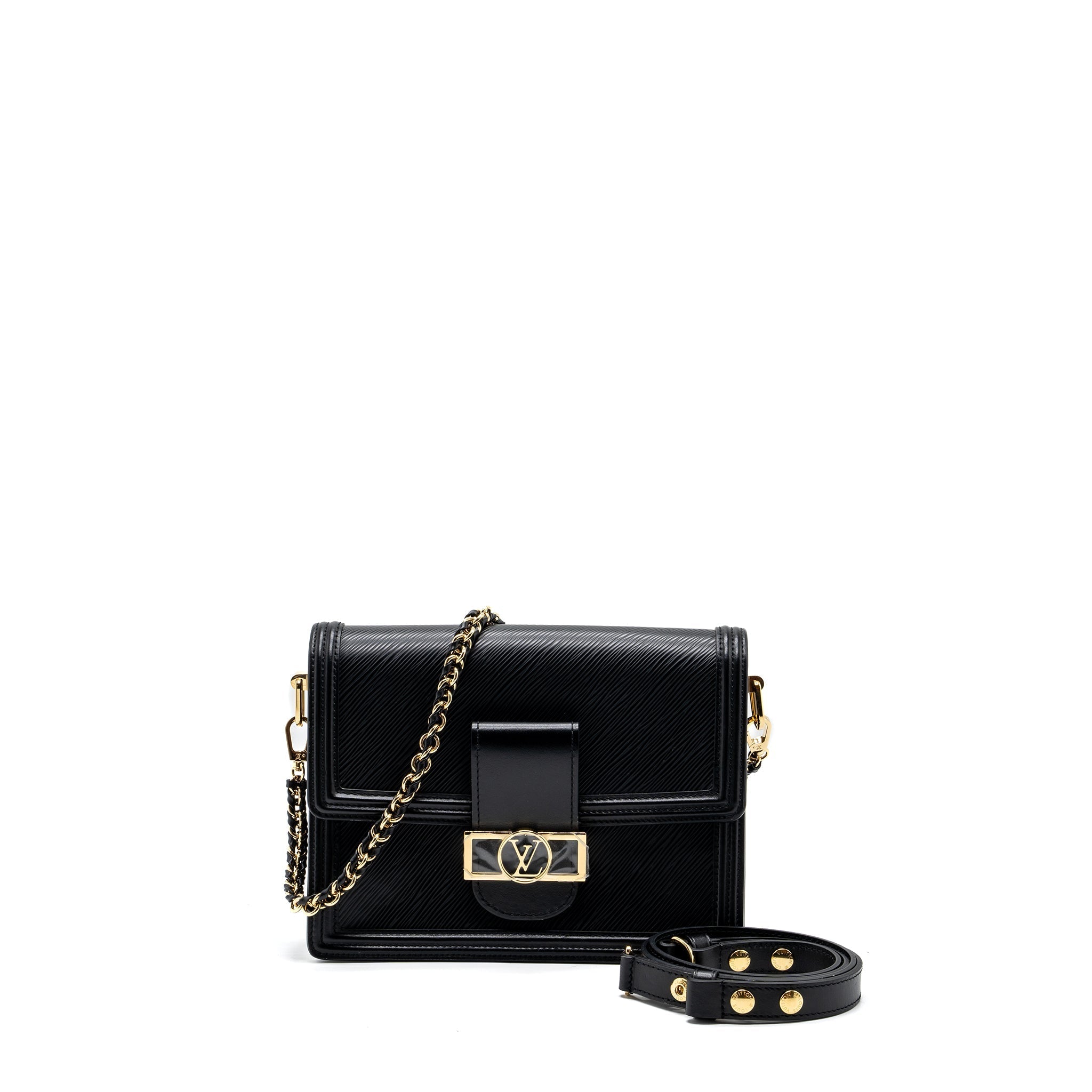 LOUIS VUITTON DAUPHINE MM EPI BLACK GHW (NEW VERSION)