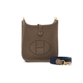 HERMES MINI EVELYNE ETOUPE WITH GHW