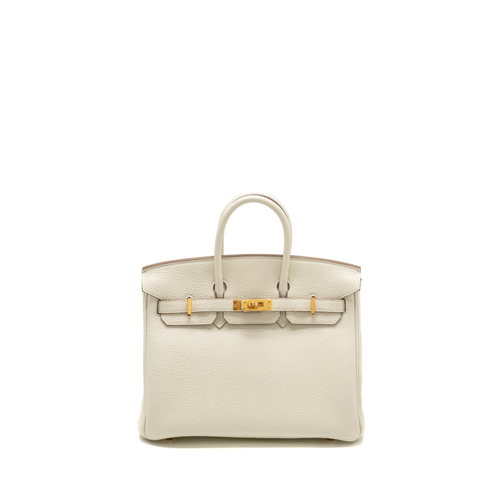 HERMES BIRKIN 25 TOGO MUSHROOM GHW