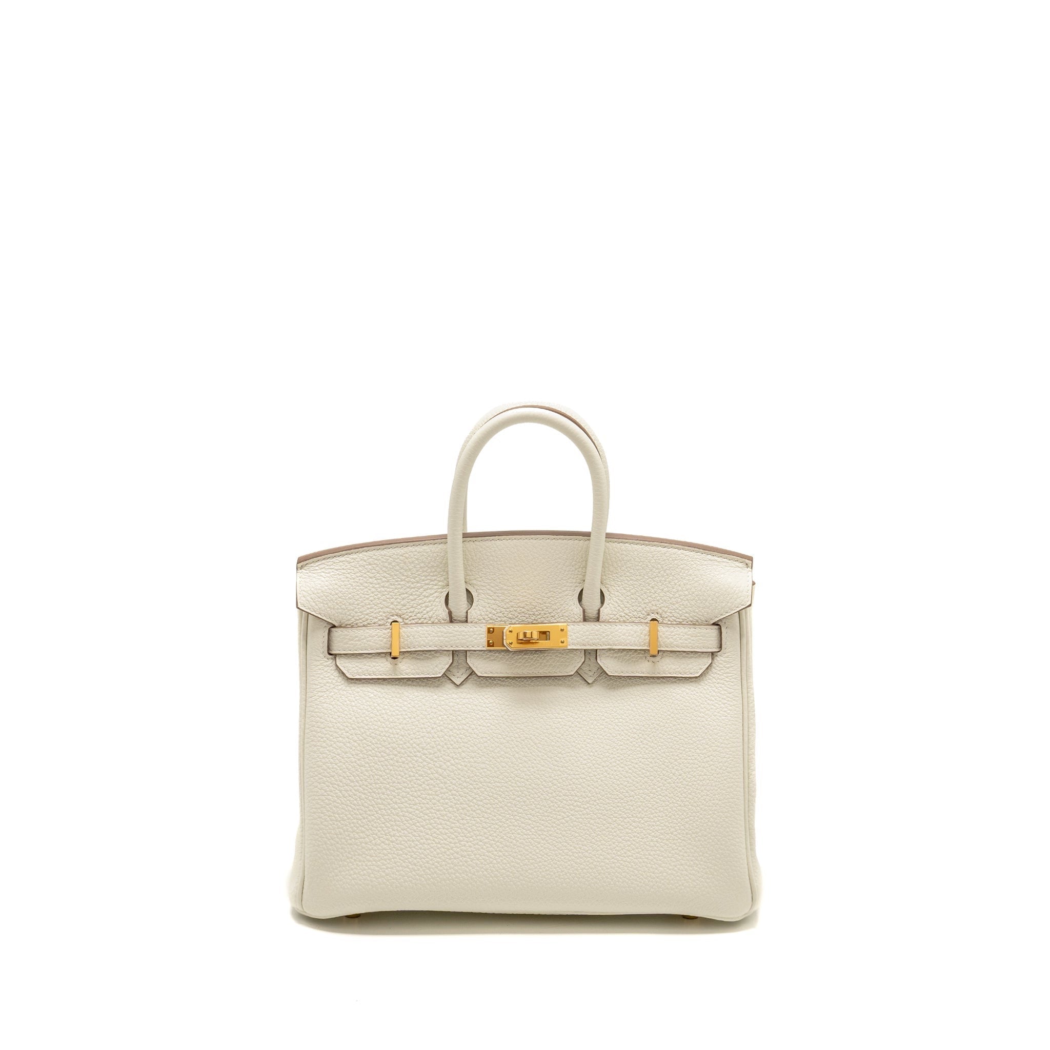 HERMES BIRKIN 25 TOGO MUSHROOM GHW