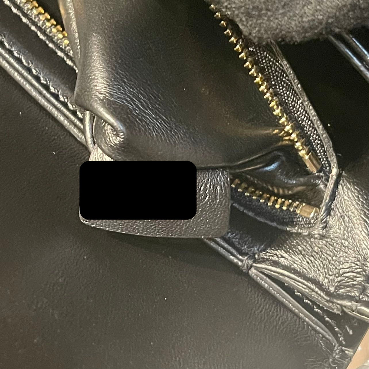 CELINE TEEN TRIOMPHE SHOULDER BAG CALFSKIN BLACK GHW