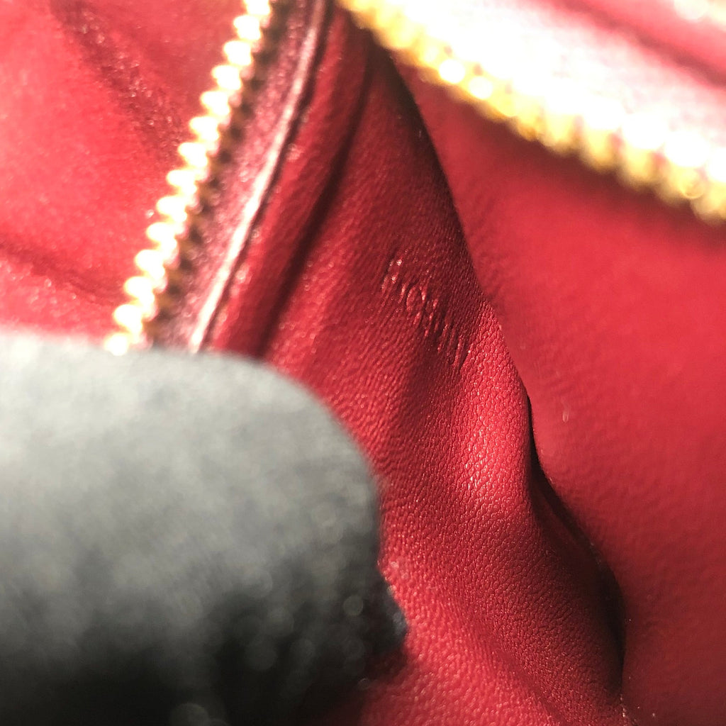 CELINE SMALL CLASSIC BAG IN BOX CALFSKIN BURGUNDY