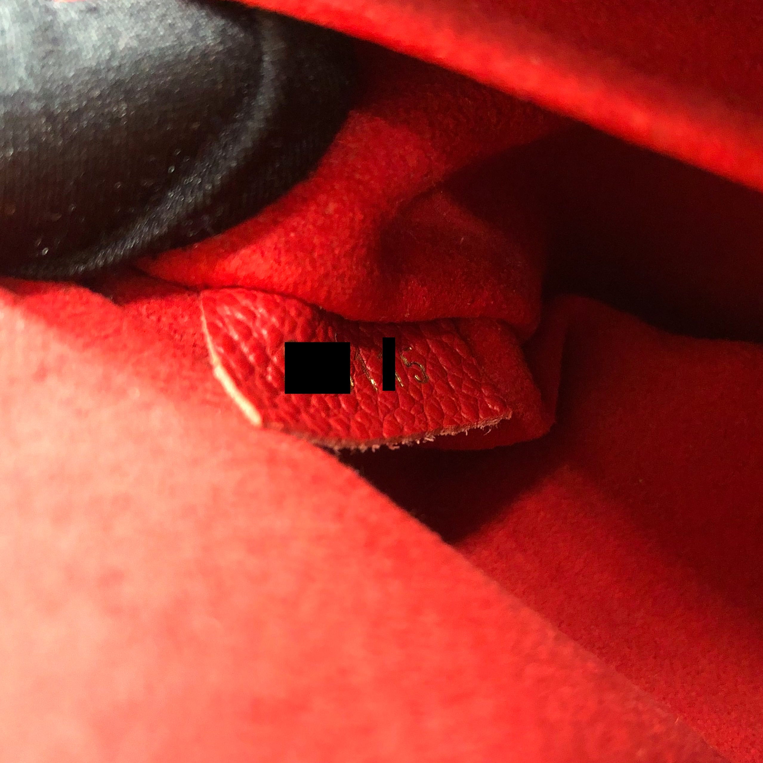 LOUIS VUITTON MONOGRAM CANVAS ALMA B’N’B BAG RED