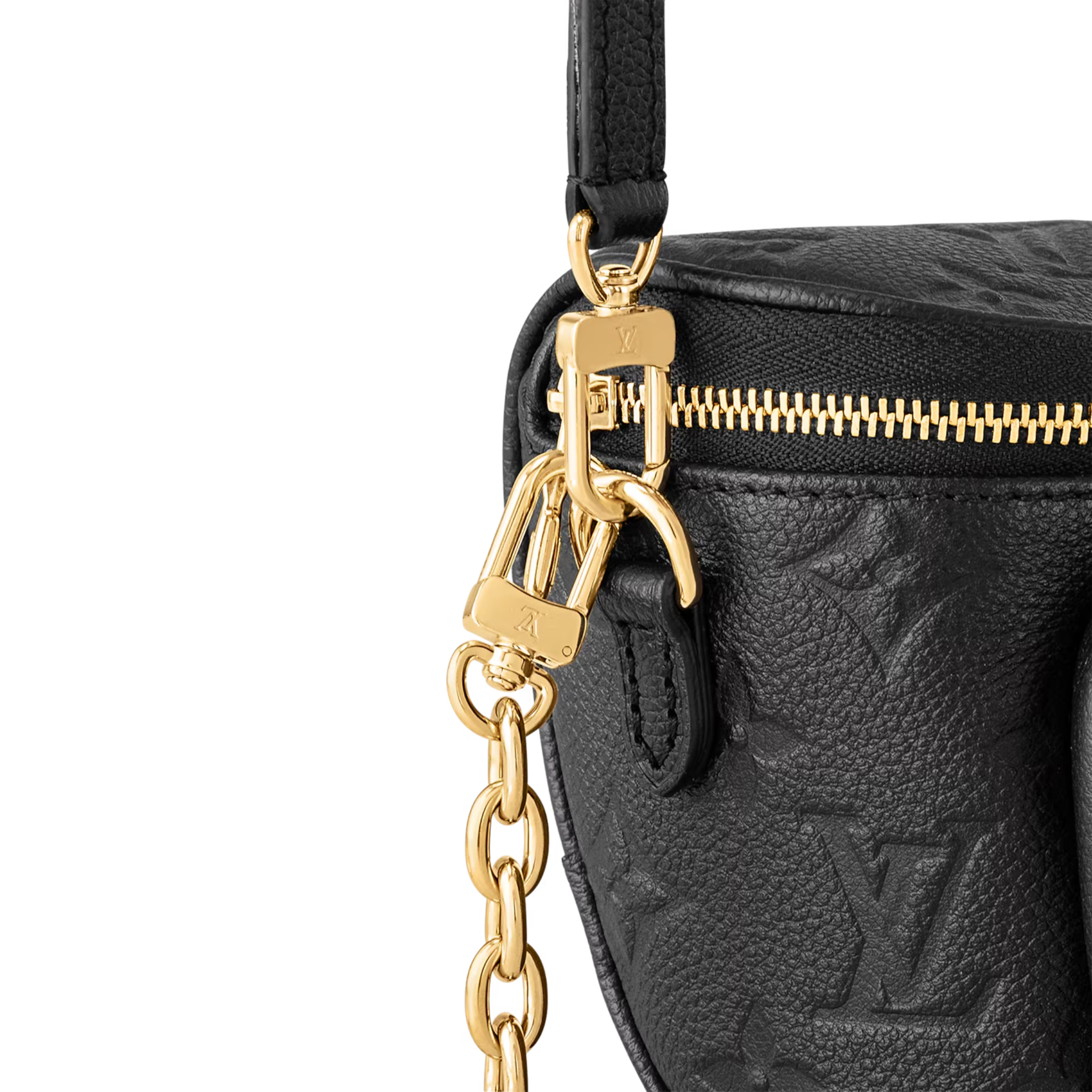 LOUIS VUITTON MINI BUMBAG MONOGRAM CANVAS EMPRIENTE BLACK GHW
