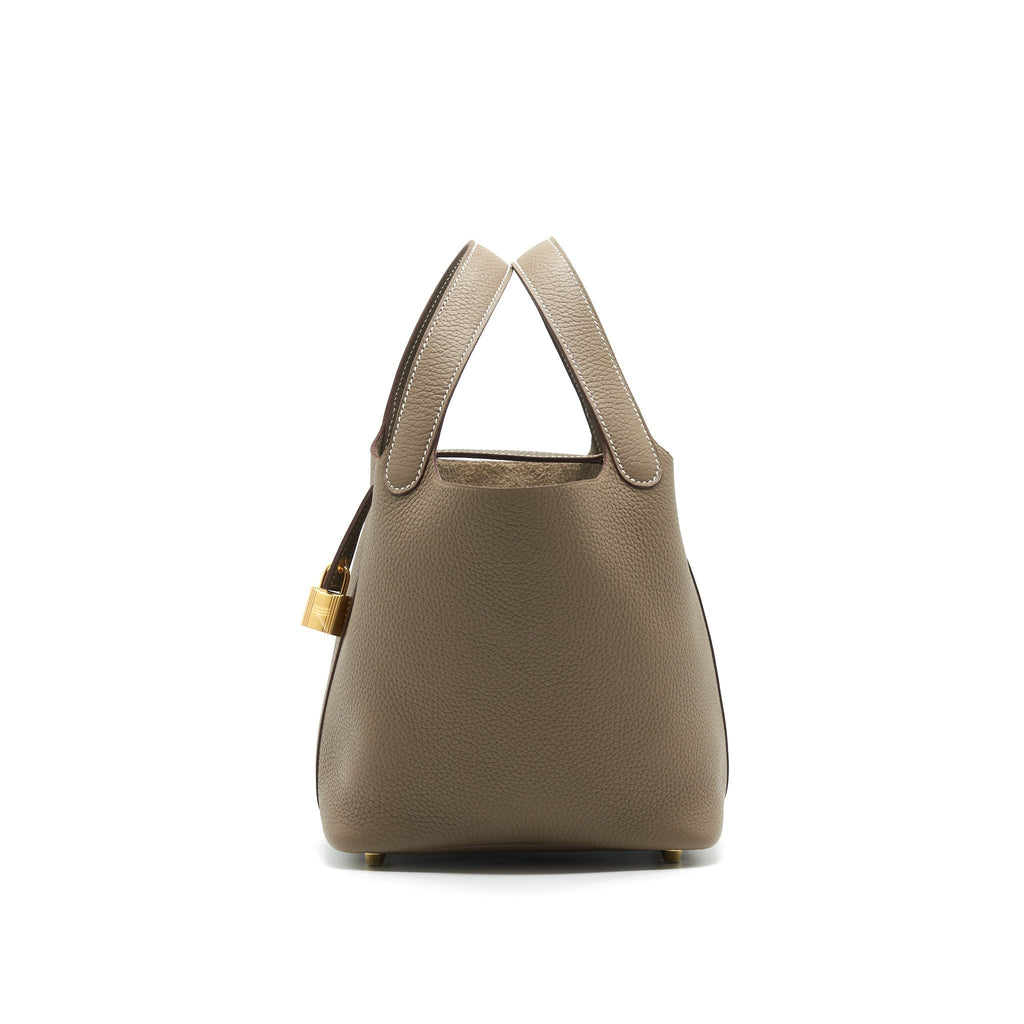 HERMES PICOTIN 18 LOCK BAG ETOUPE WITH GHW CLEMENCE