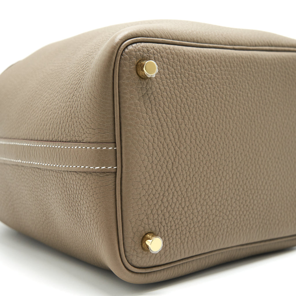 HERMES PICOTIN 18 LOCK BAG ETOUPE GHW