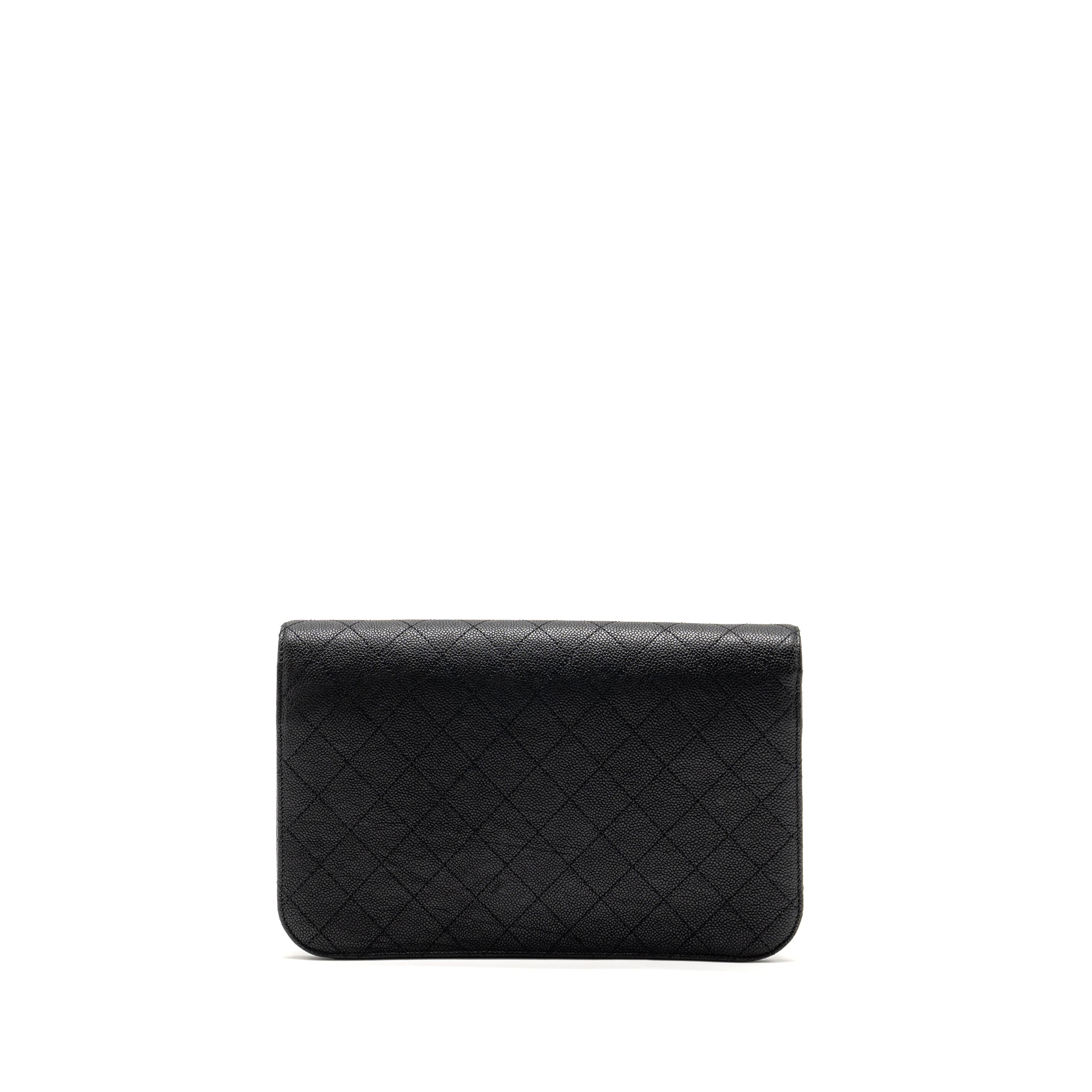 CHANEL PARIS-CUBA THREAD AROUND FLAP BAG WITH CHAIN CAVIAR BLACK LGHW