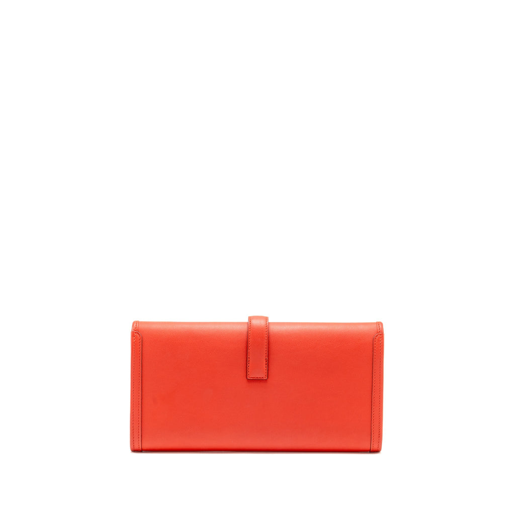 HERMES JIGE ELAN 29 SWIFT LEATHER S5 ROUGE TOMATE