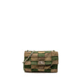 CHANEL 2.55 PATCHWORK SINGLE FLAP BAG SUEDE DARK GREEN SHW