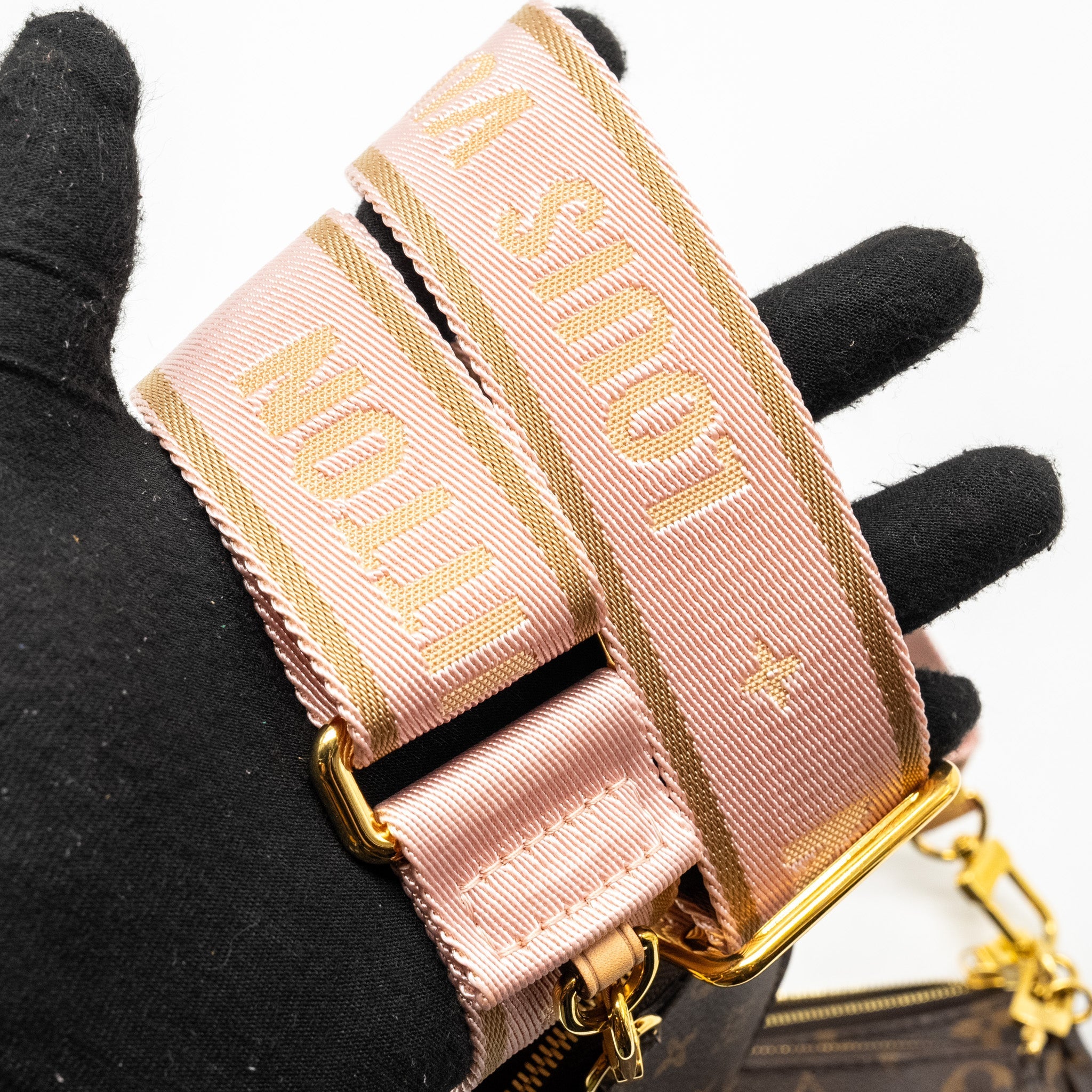 LOUIS VUITTON MULTI POCHETTE MONOGRAM CANVAS ROSE CLAIR GHW
