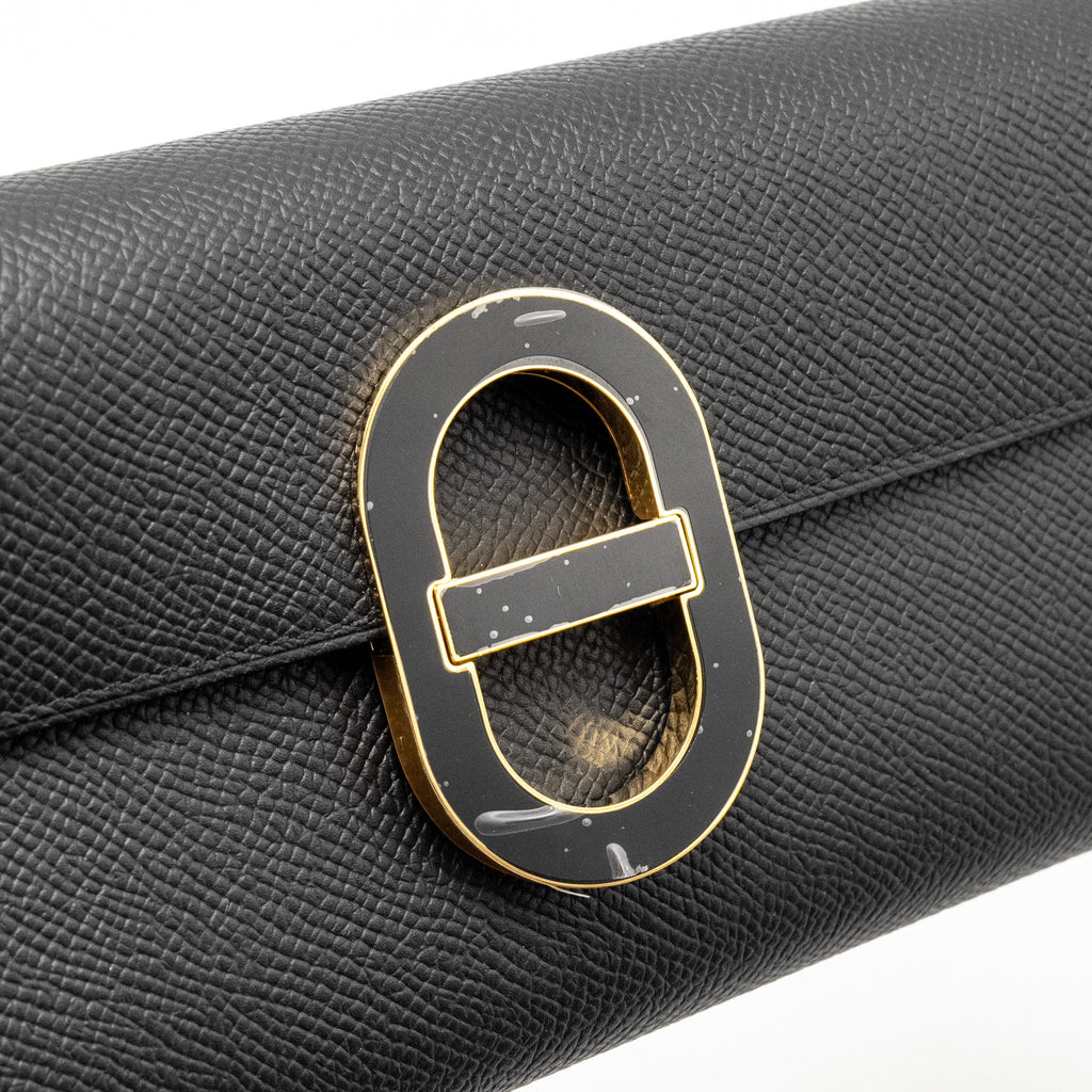 HERMES MAILLON TO GO WALLET EPSOM BLACK ENERMAL BUCKLE GHW