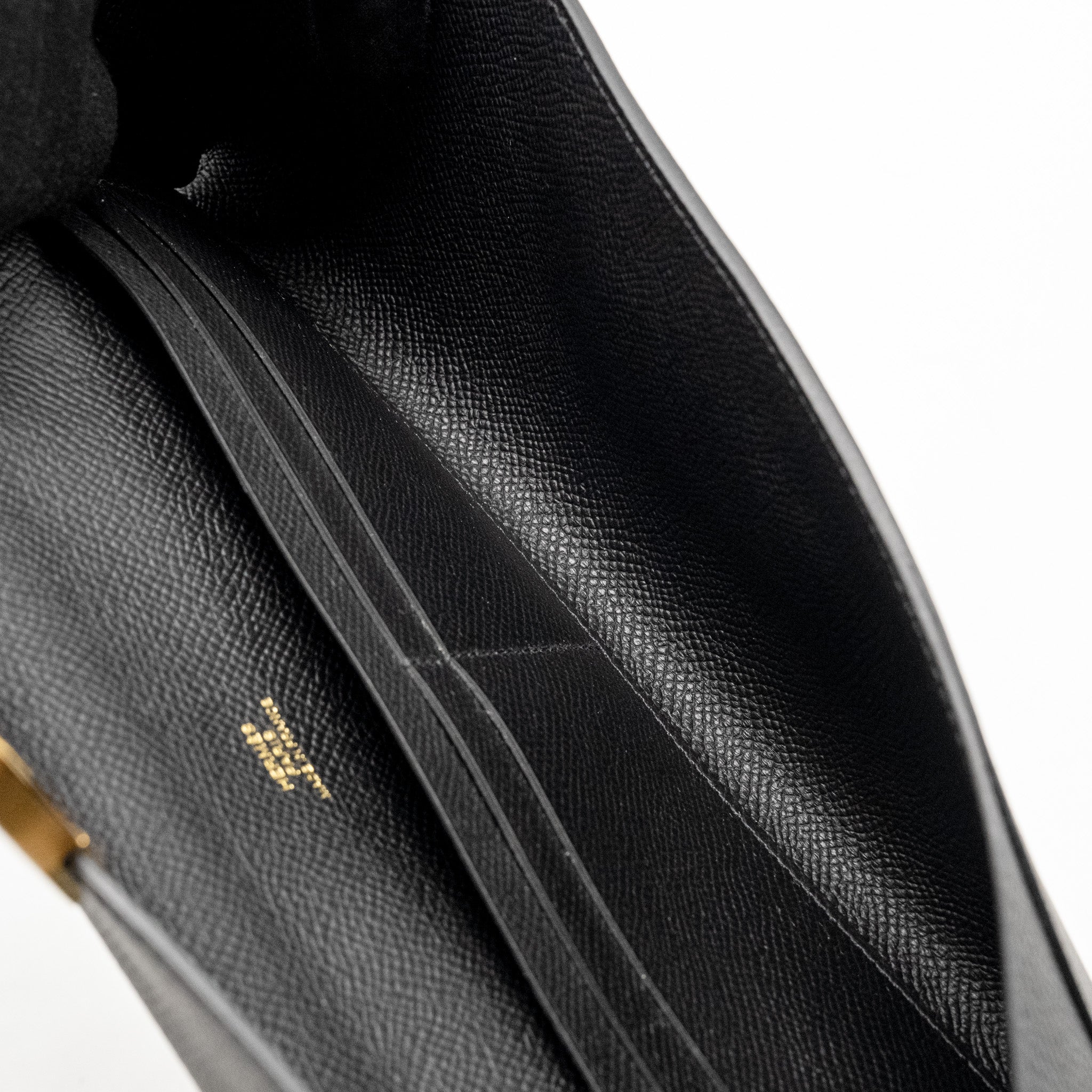 HERMES MAILLON TO GO WALLET EPSOM BLACK ENERMAL BUCKLE GHW