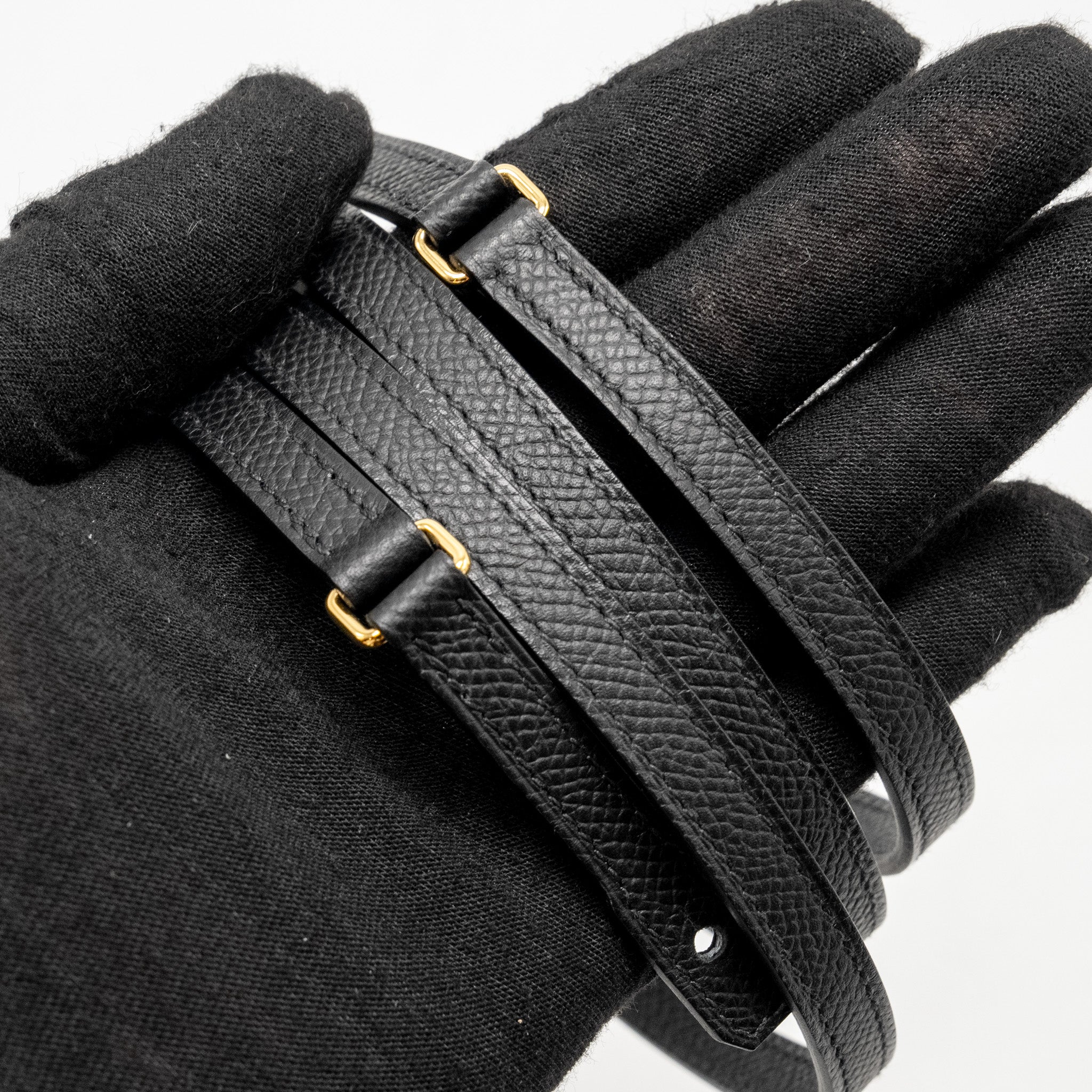 HERMES MAILLON TO GO WALLET EPSOM BLACK ENERMAL BUCKLE GHW