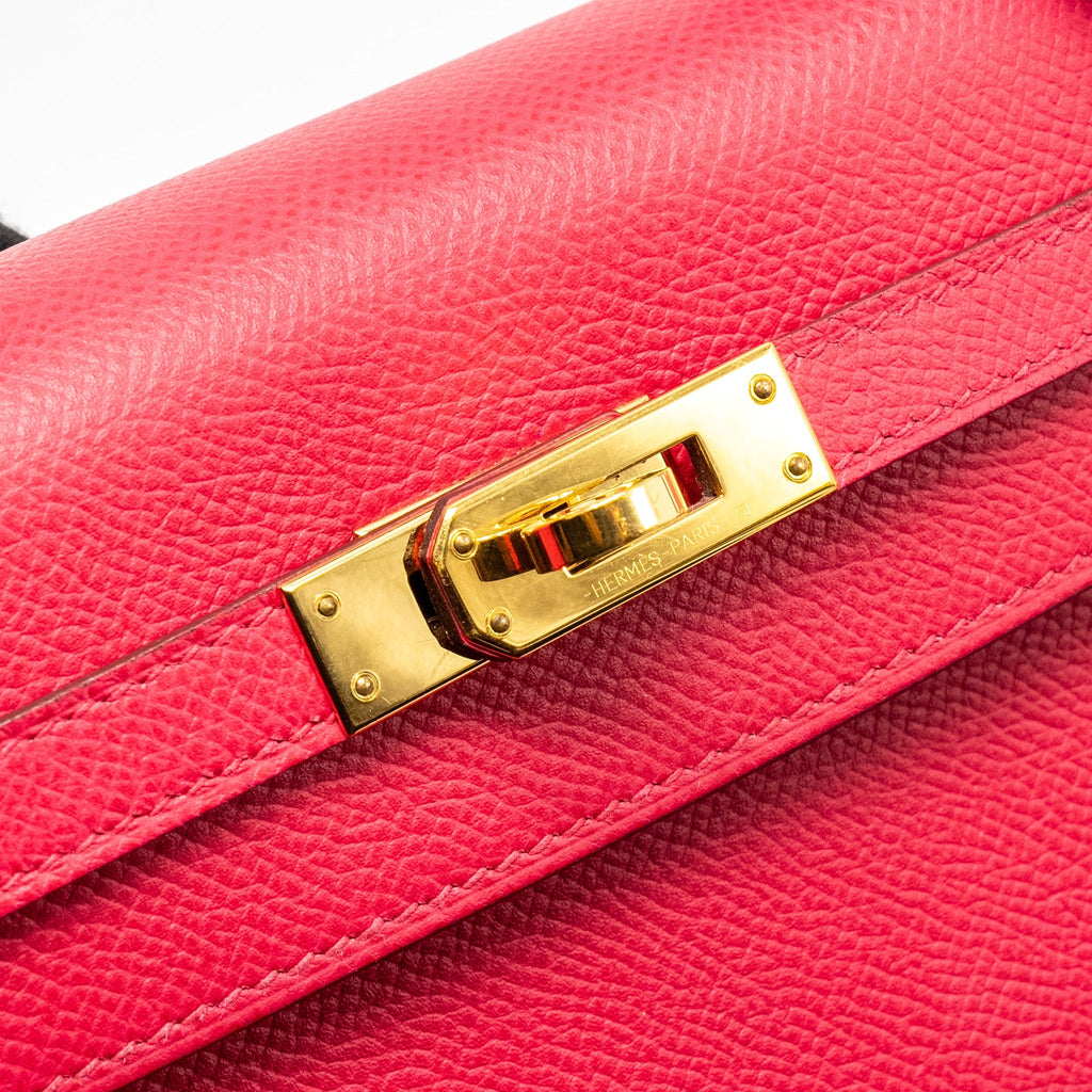HERMES KELLY 25 EPSOM ROSE MEXICO GHW