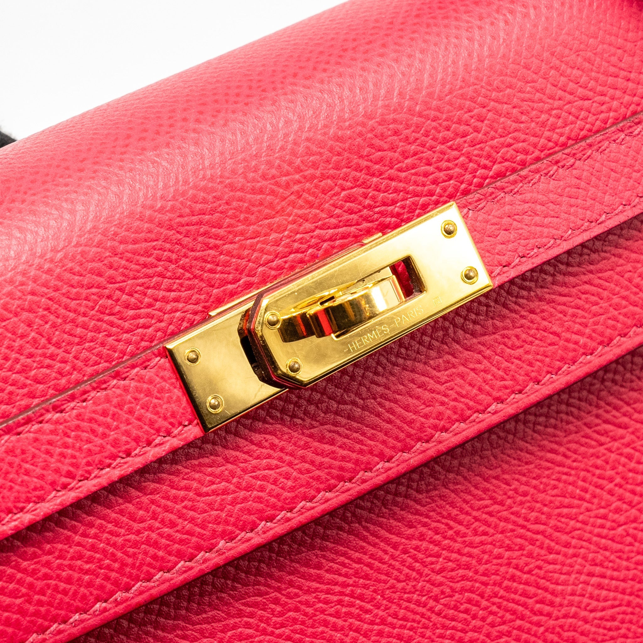 HERMES KELLY 25 EPSOM ROSE MEXICO GHW