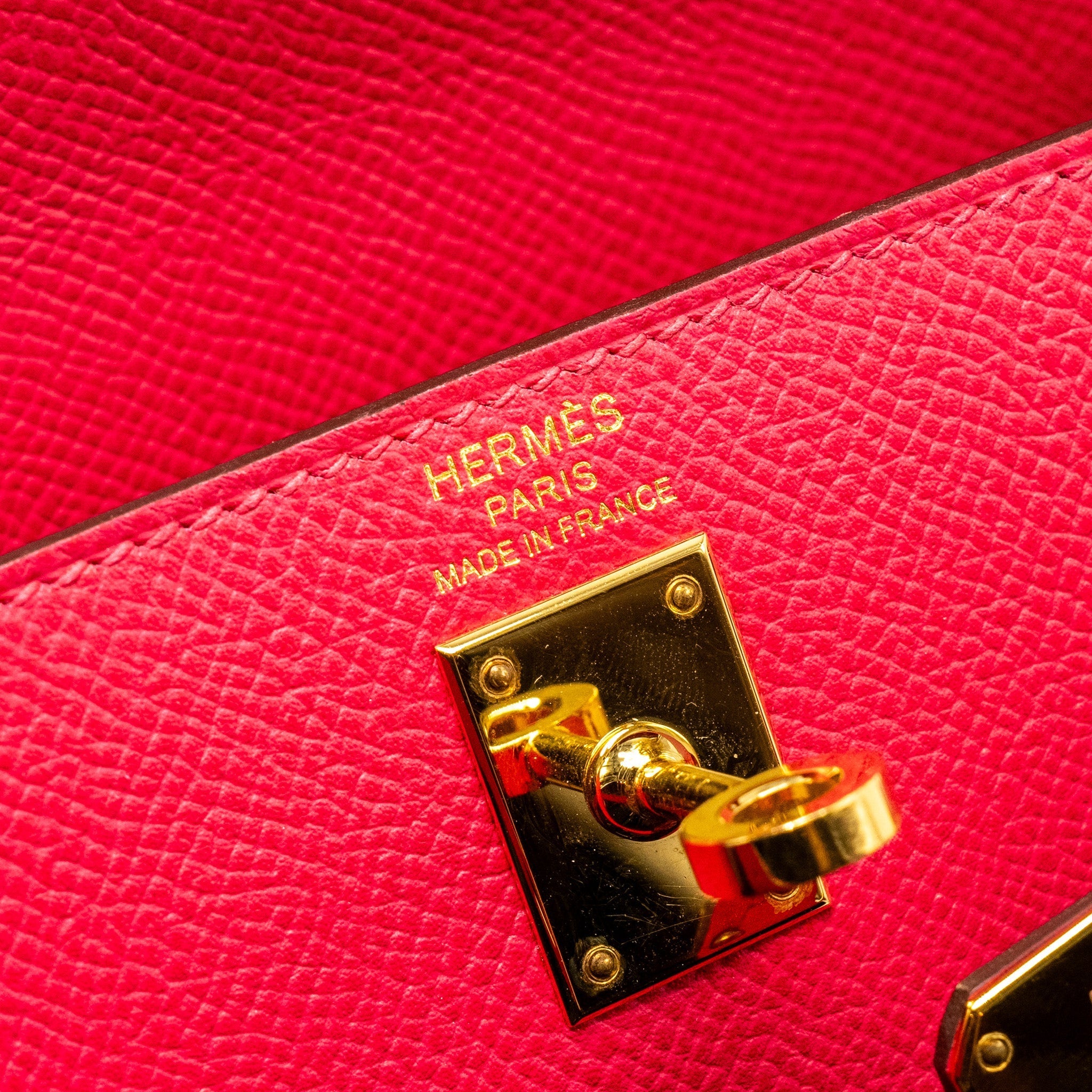 HERMES KELLY 25 EPSOM ROSE MEXICO GHW