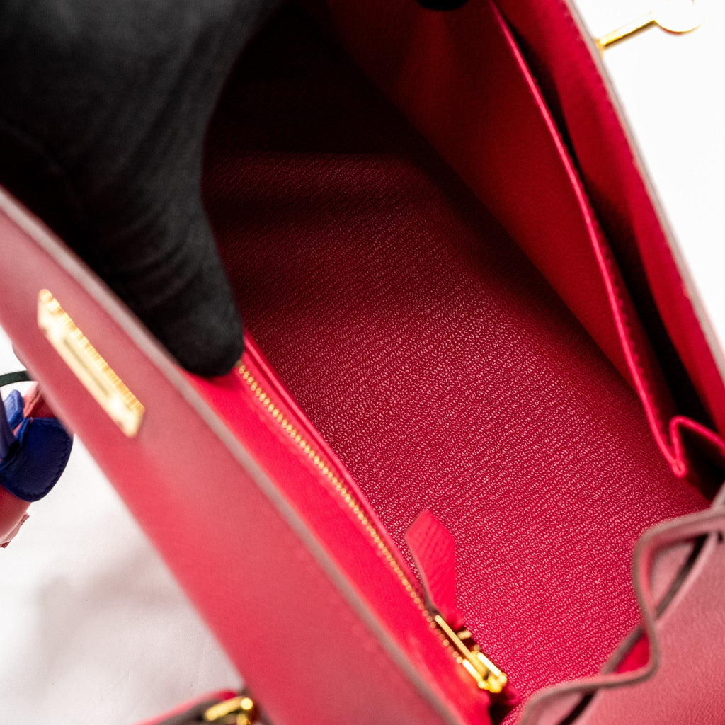 HERMES KELLY 25 EPSOM ROSE MEXICO GHW