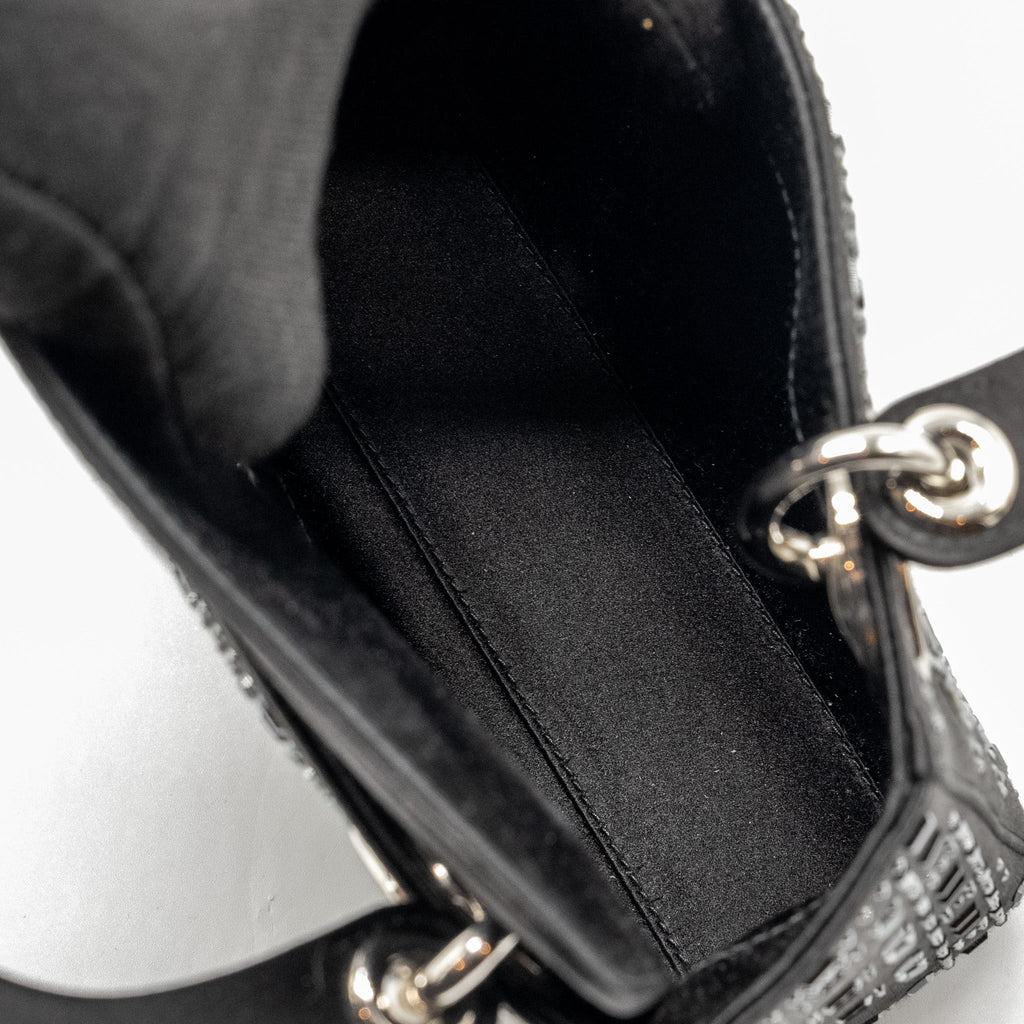 DIOR MINI LADY DIOR STAIN CRYSTAL BLACK SHW