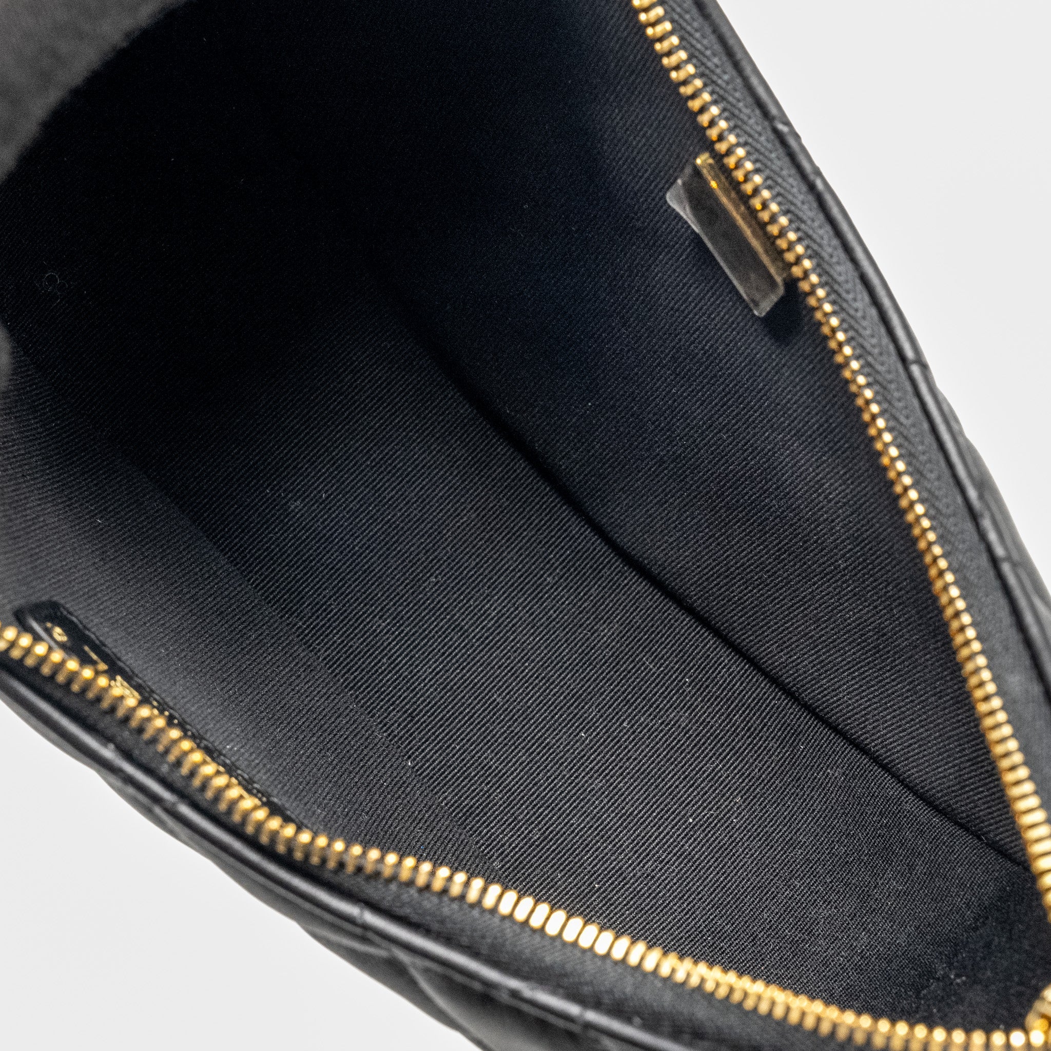 CHANEL SMALL MOON HOBO BAG LAMBSKIN BLACK LGHW (MICROCHIP)