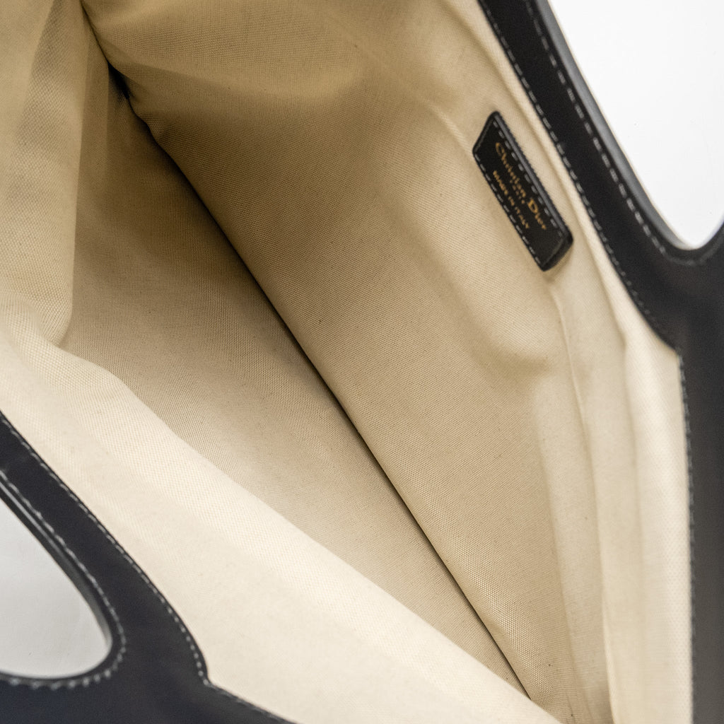 DIOR FOLDER CLUTCH BLUE DIOR OBLIQUE CANVAS/LEATHER GHW