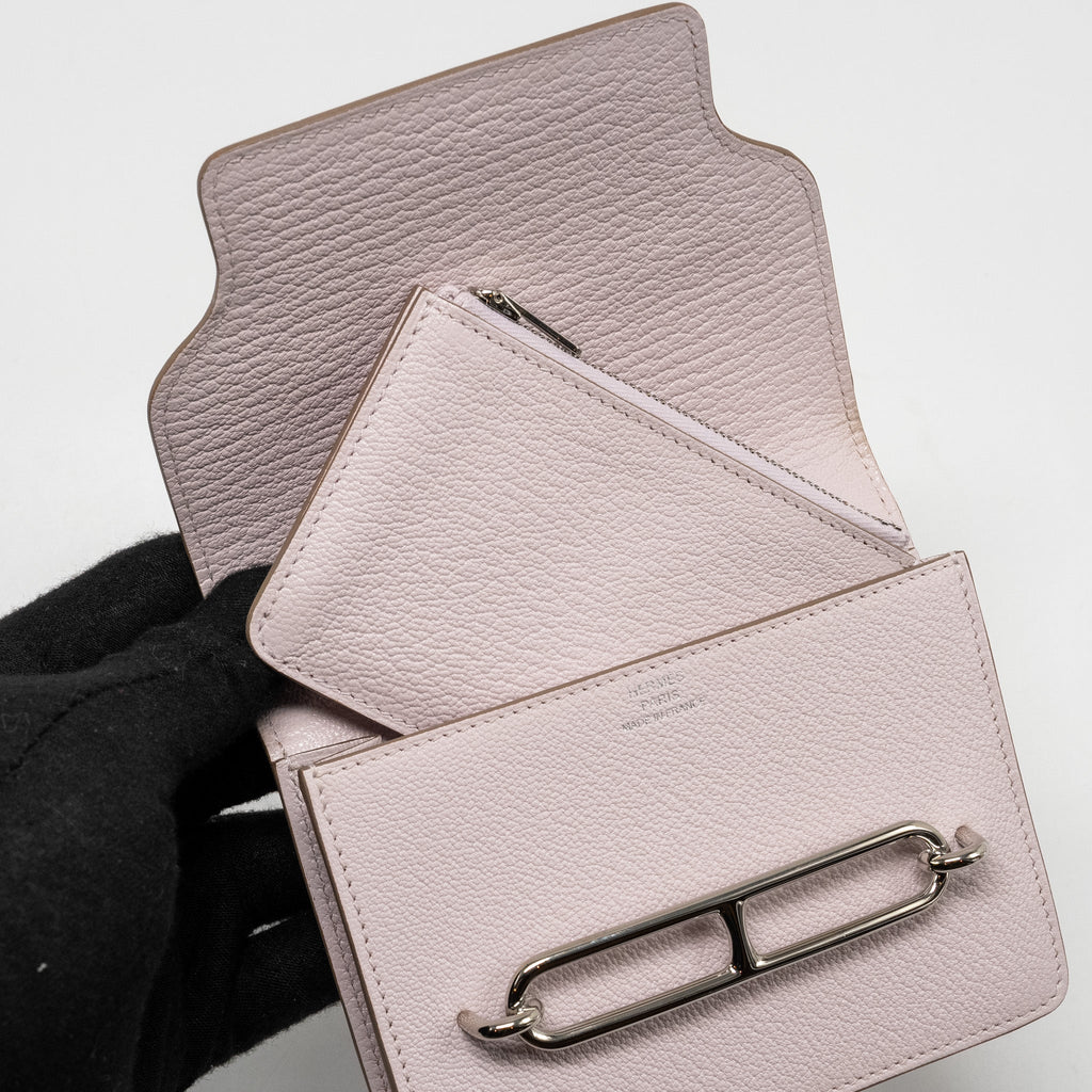 HERMES ROULIS SLIM CHÈVRE MYSORE MAUVE PALE SHW