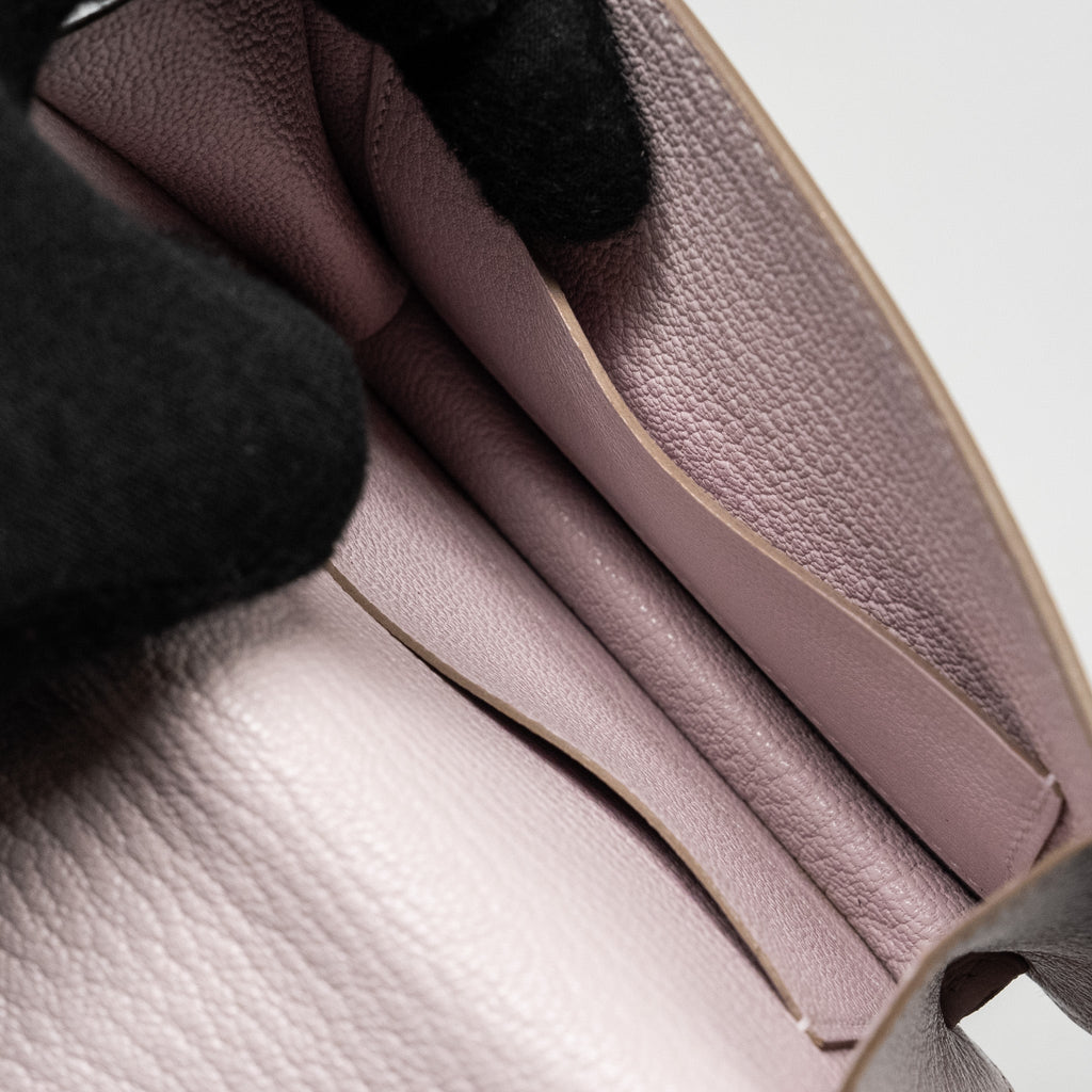 HERMES ROULIS SLIM CHÈVRE MYSORE MAUVE PALE SHW