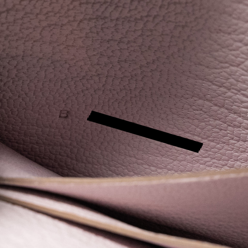 HERMES ROULIS SLIM CHÈVRE MYSORE MAUVE PALE SHW