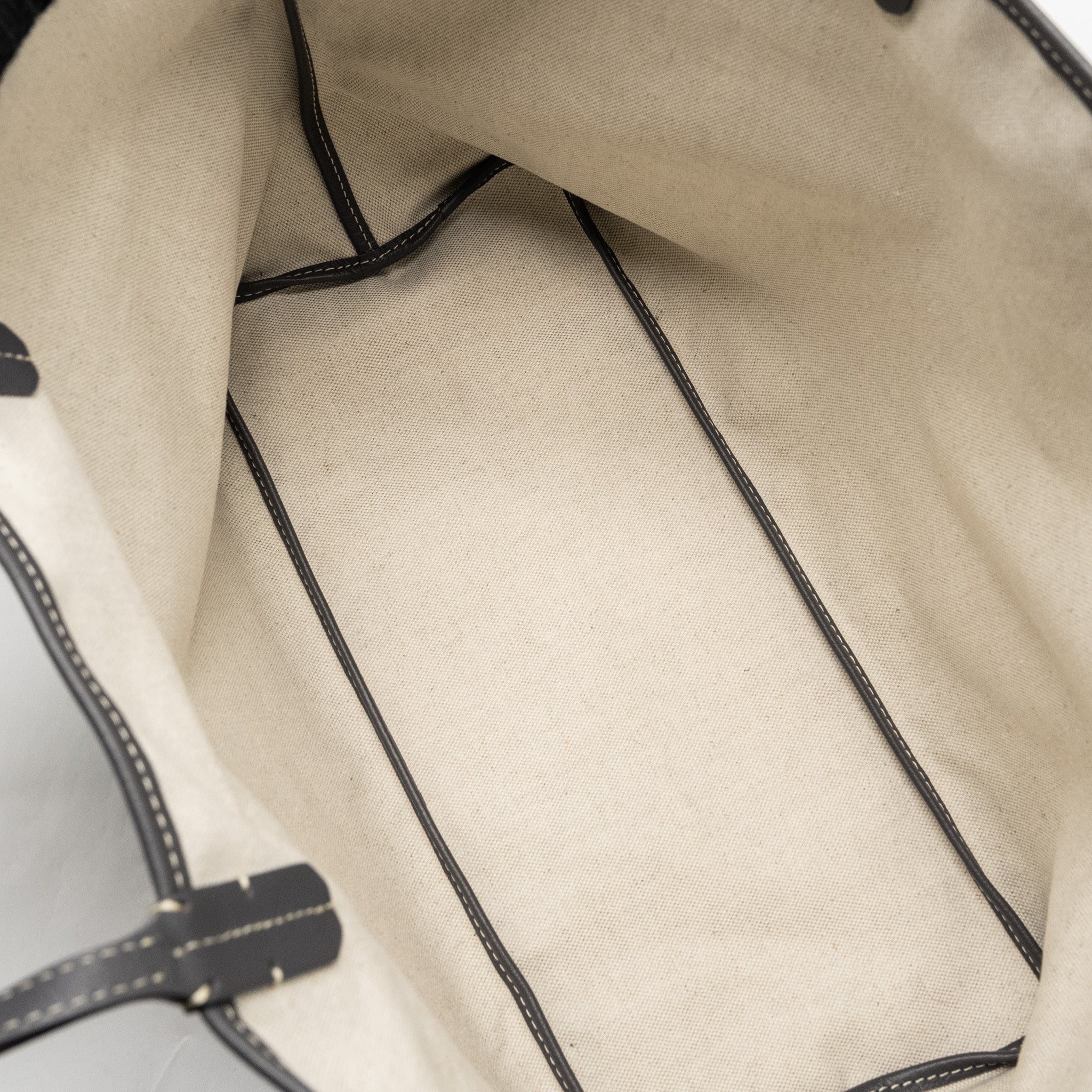 GOYARD SAINT LOUIS PM TOTE BAG GOYARDLINE CANVAS GREY SHW