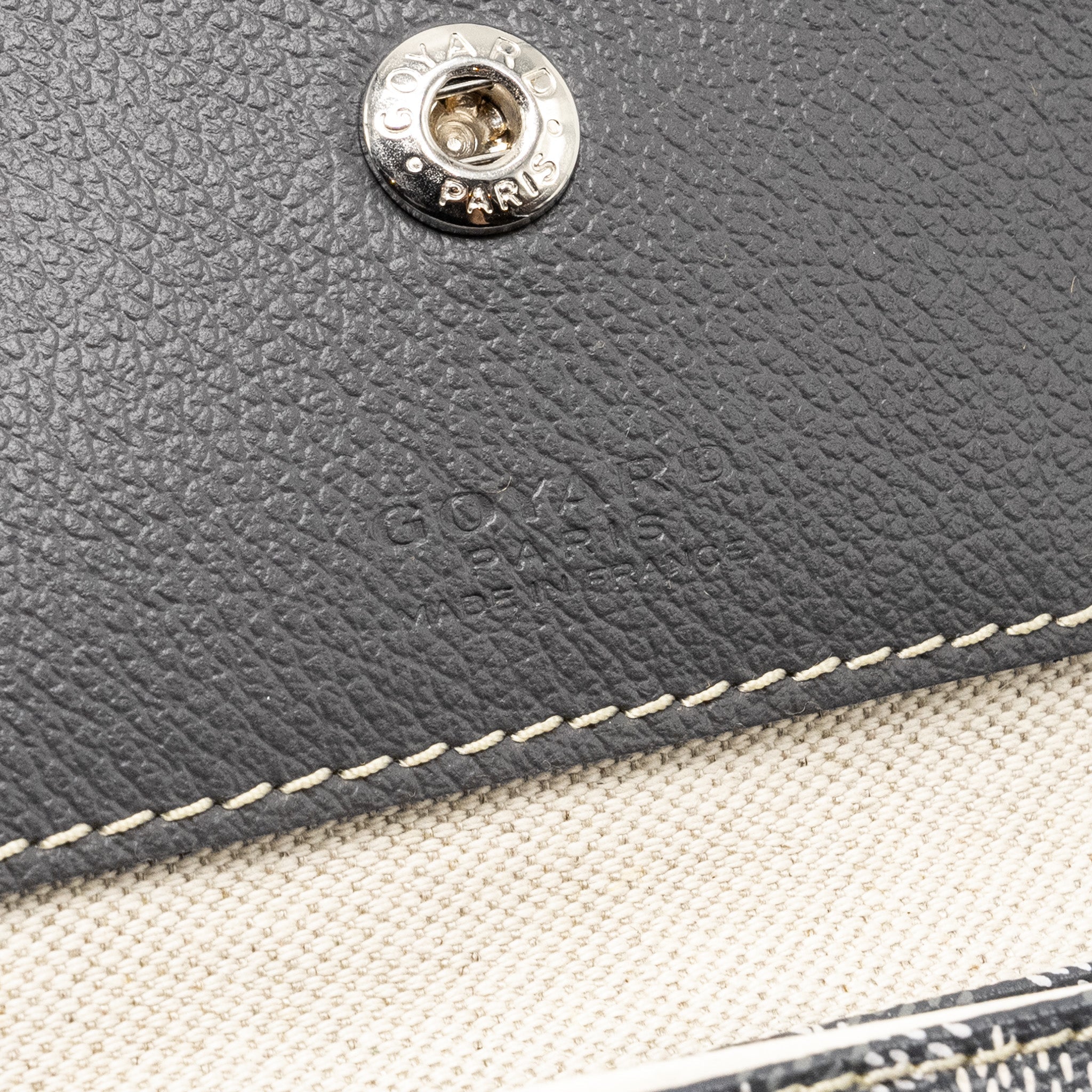 GOYARD SAINT LOUIS PM TOTE BAG GOYARDLINE CANVAS GREY SHW