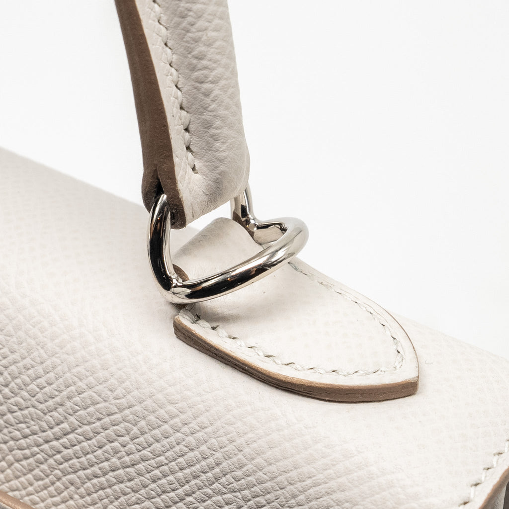 HERMES KELLY 25 EPSOM GRIS PALE SHW
