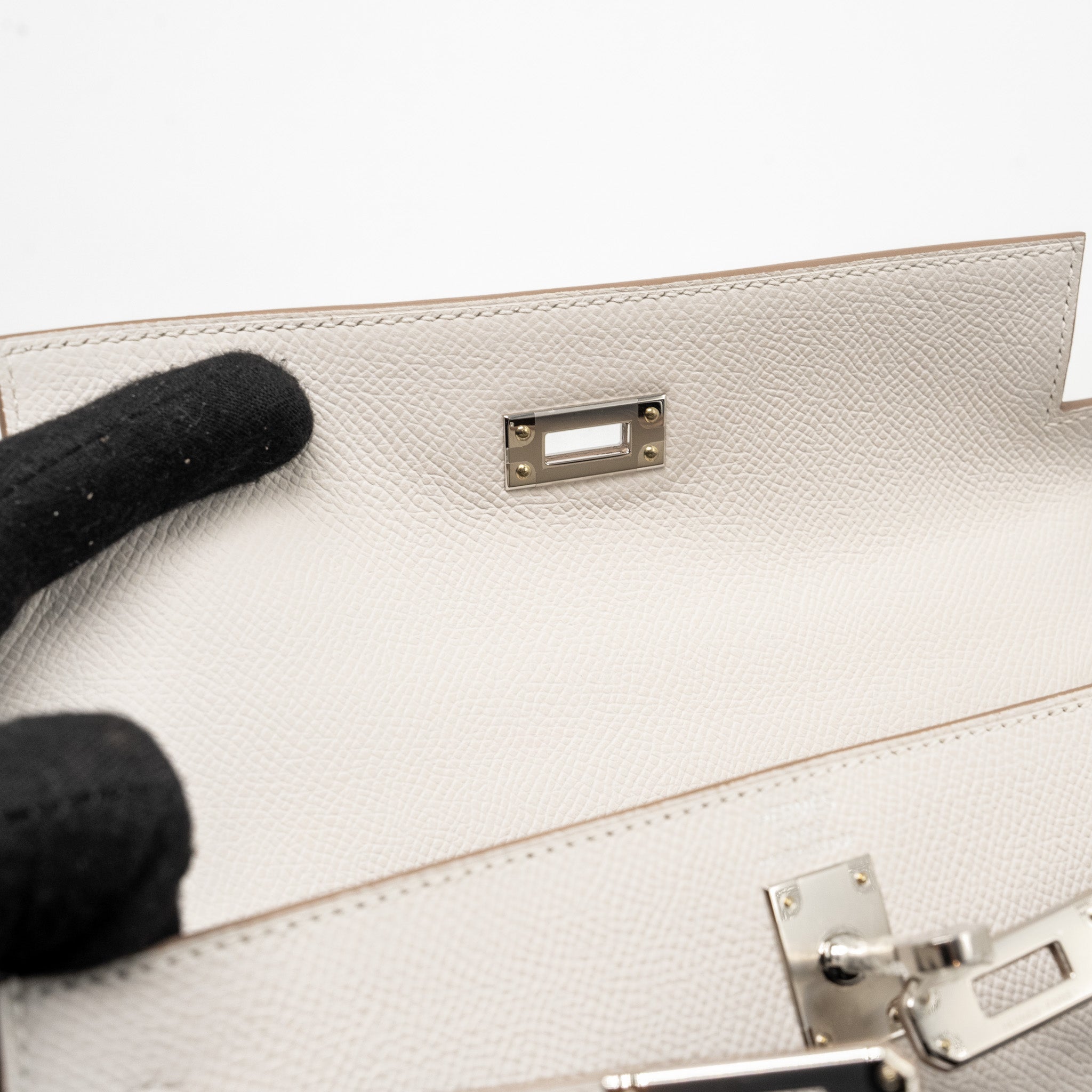 HERMES KELLY 25 EPSOM GRIS PALE SHW
