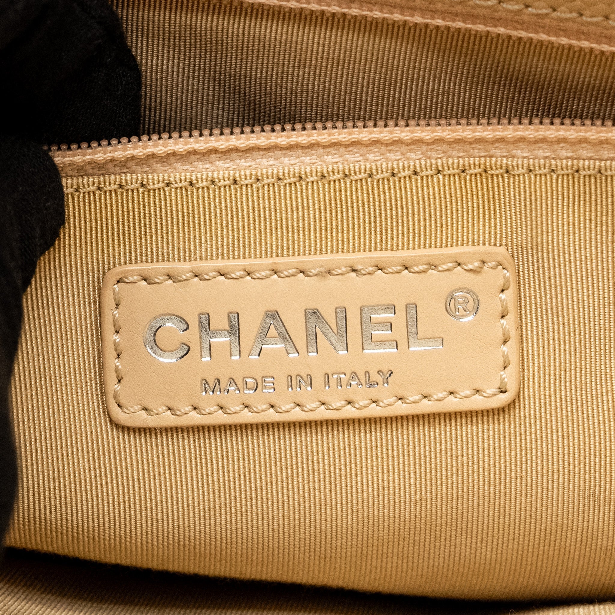CHANEL GRAND SHOPPING TOTE BAG CAVIAR BEIGE SHW