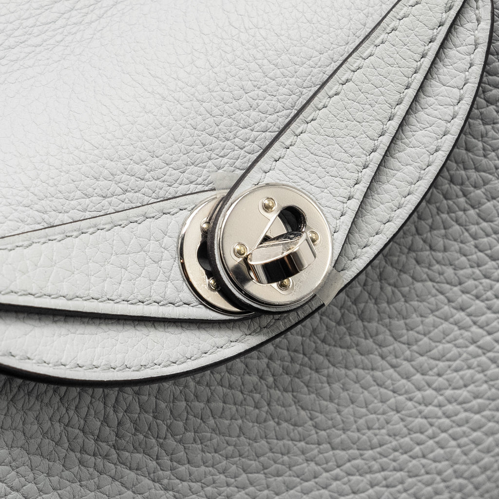 HERMES MINI LINDY CLEMENCE BLUE PALE SHW