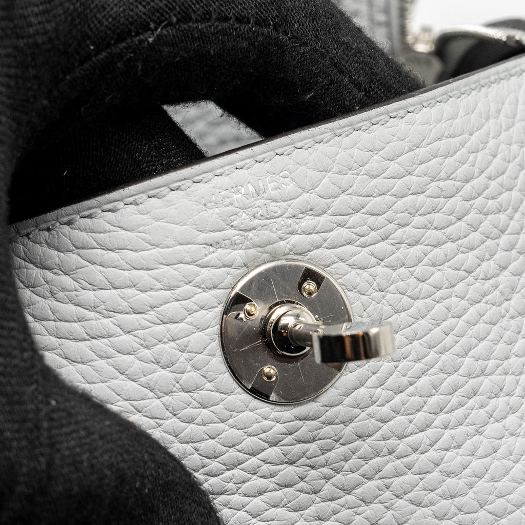 HERMES MINI LINDY CLEMENCE BLUE PALE SHW