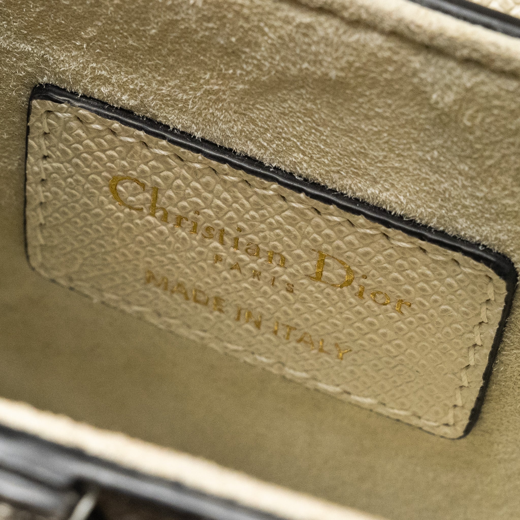 DIOR MINI SADDLE BAG CALFSKIN WHITE GHW