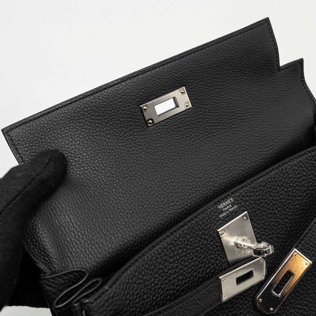 HERMES KELLY 28 TOGO BLACK SHW