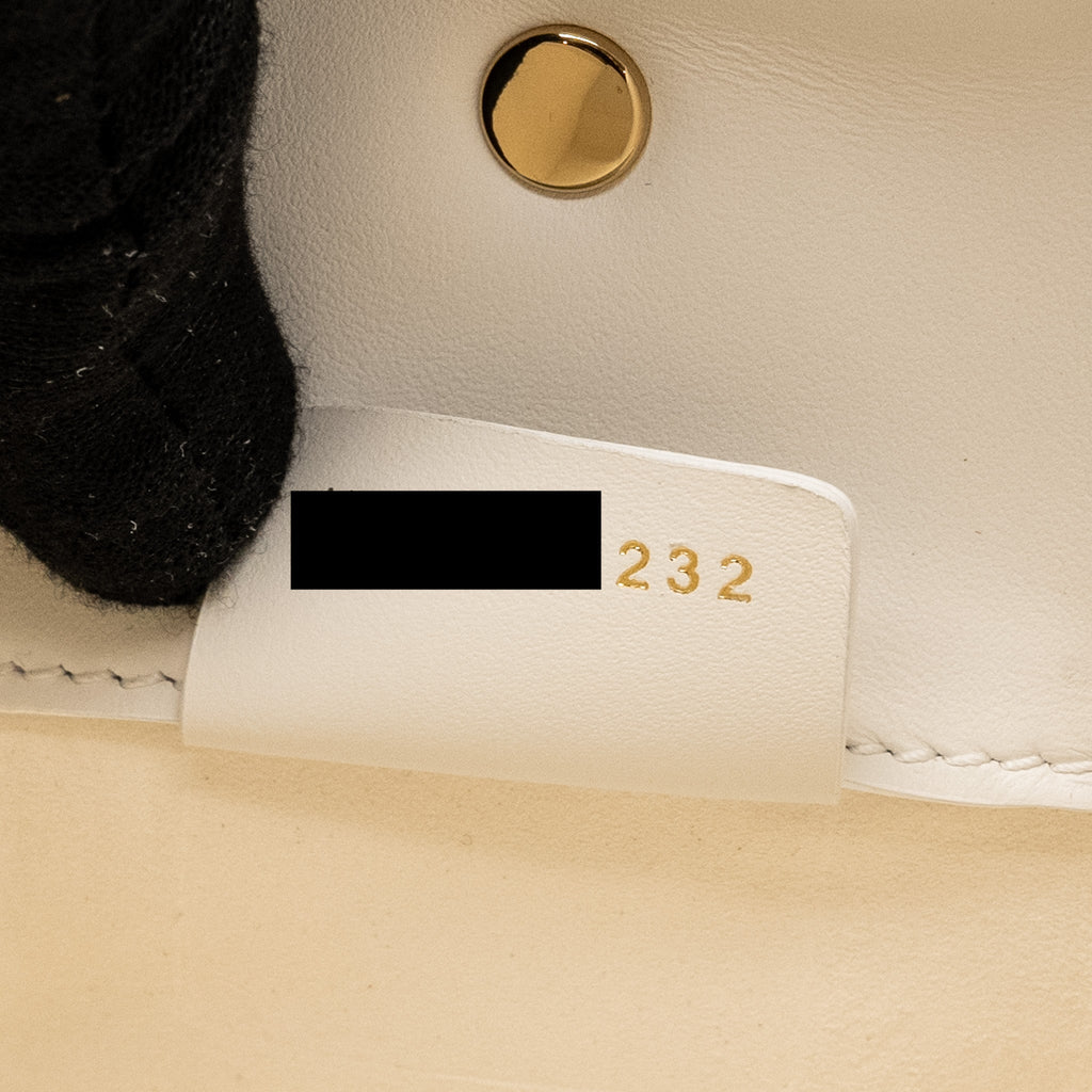 DIOR SMALL DIORCAMP BAG CALFSKIN WHITE LGHW