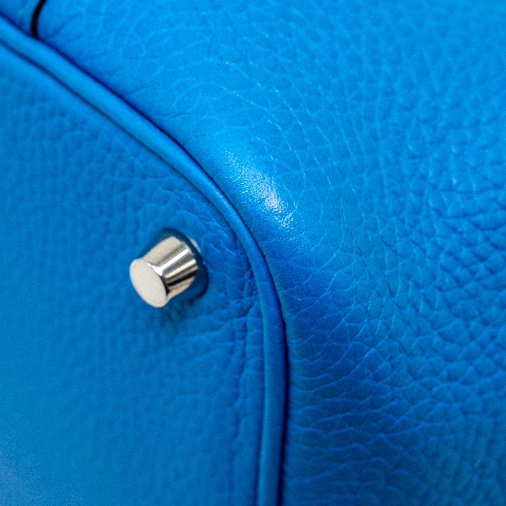 HERMES PICOTIN 18 LOCK BAG CLEMENCE BLUE SHW
