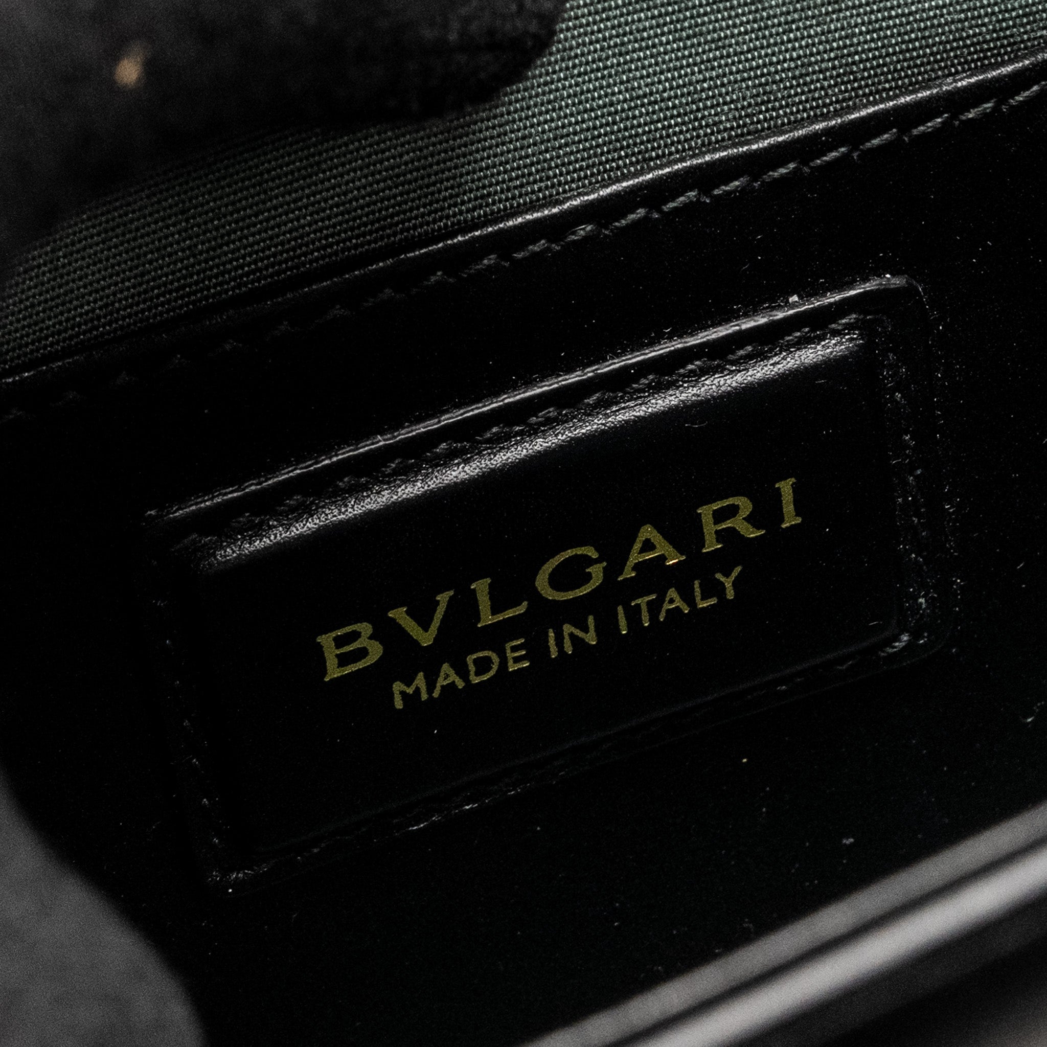 BVLGARI SERPENTI FOREVER CROSSBODY BAG CALFSKIN BLACK LGHW