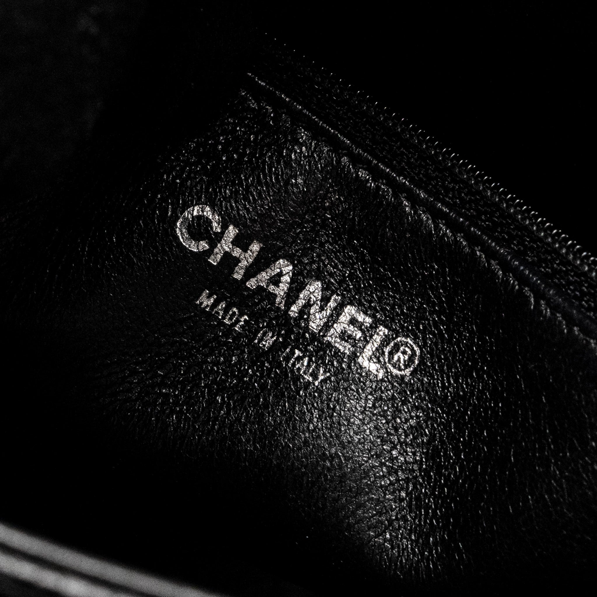 CHANEL MEDALLION TOTE BAG CAVIAR BLACK SHW