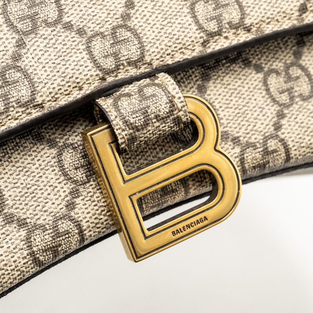 BALENCIAGA X GUCCI HOURGLASS S GG SUPREME CANVAS GHW