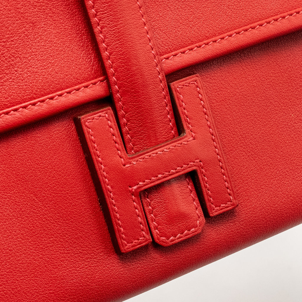 HERMES JIGE ELAN WALLET SWIFT ROUGE SHW