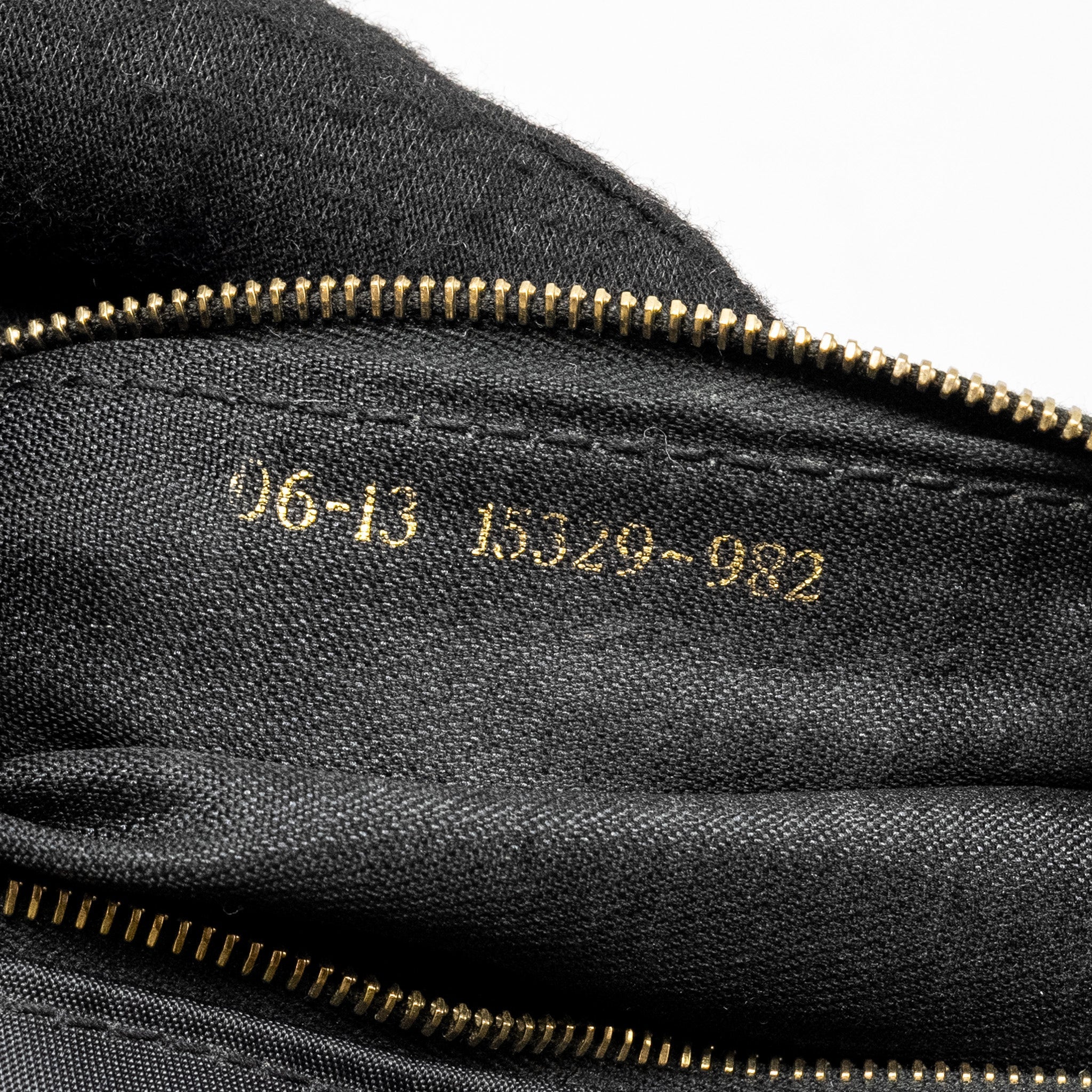 FENDI VINTAGE FF FLAP SHOULDER BAG NYLON BLACK GHW
