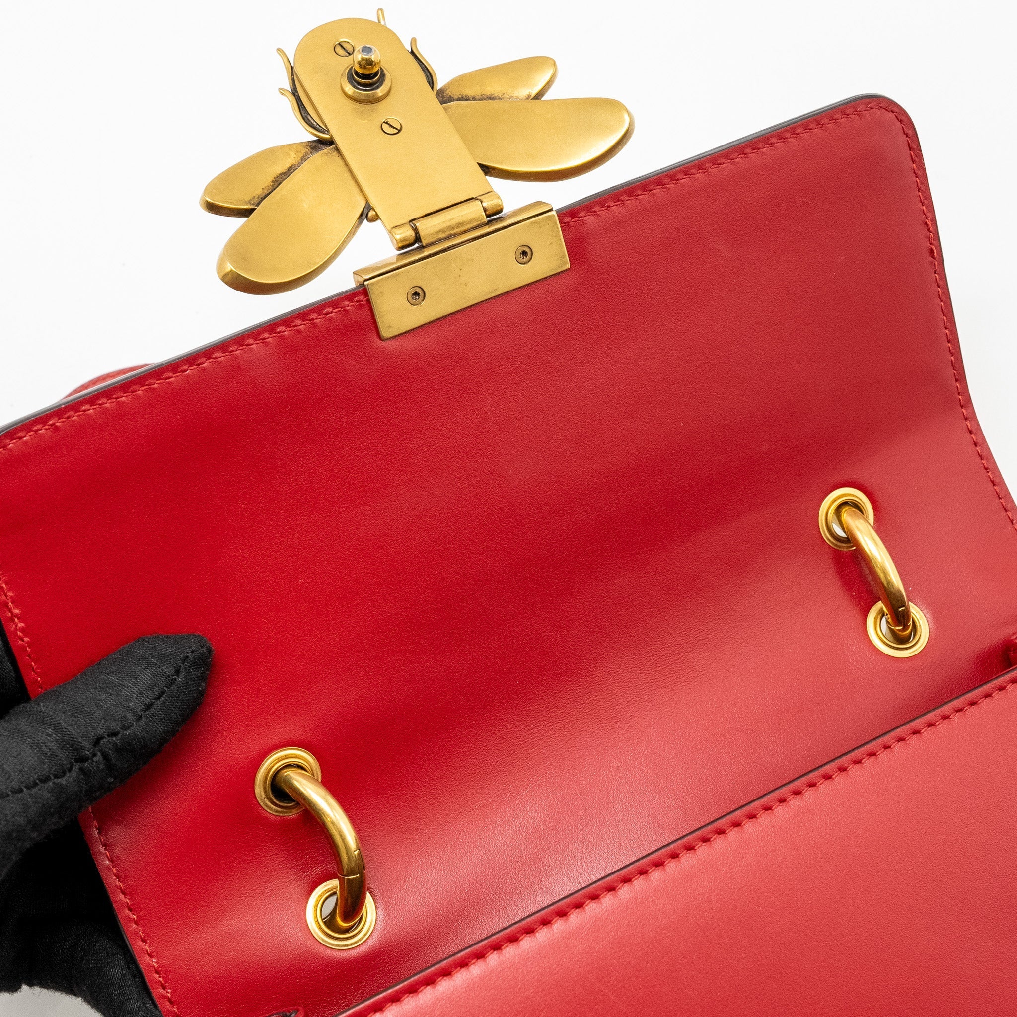 GUCCI QUEEN MARGARET SHOULDER BAG CALFSKIN MULTICOLOUR GHW